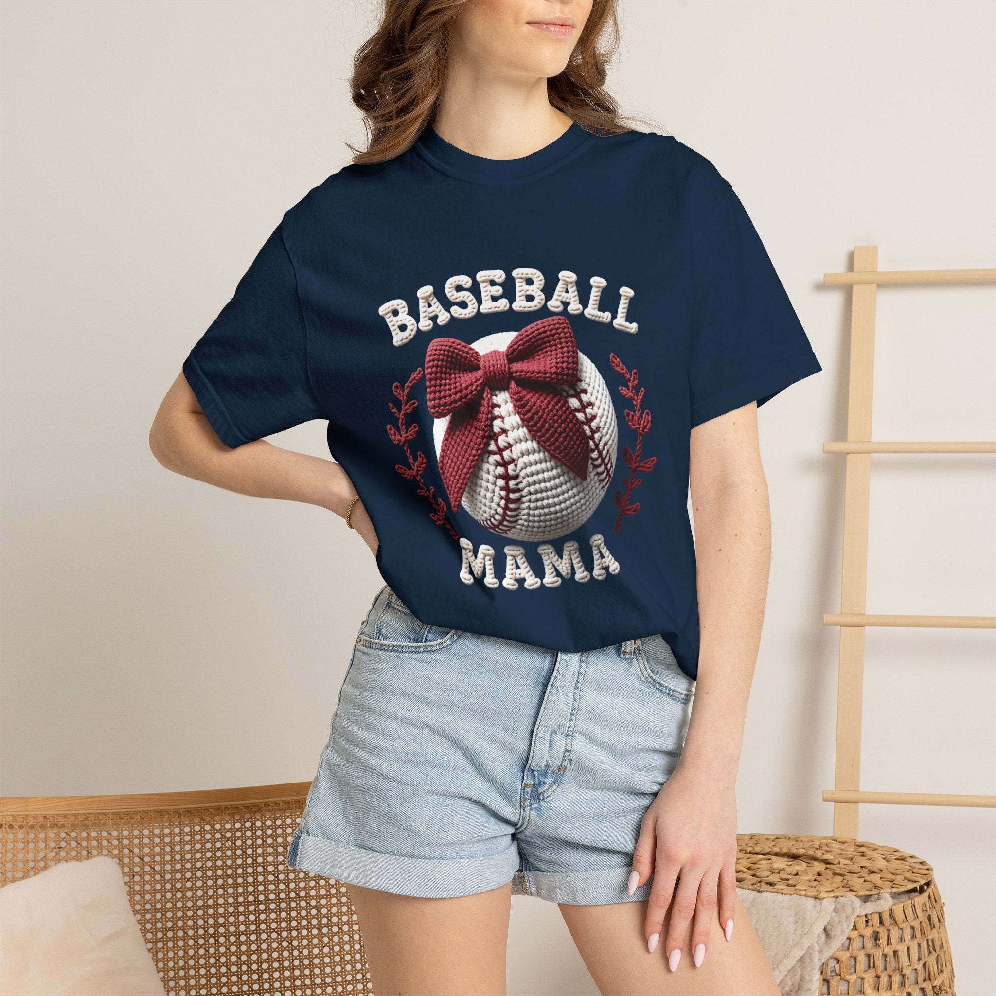 Bow Baseball Mom Tee