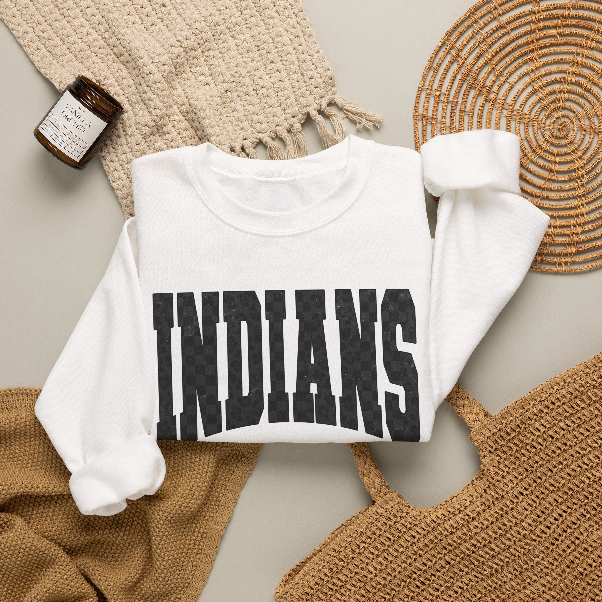 Indians Arch-Logo Crewneck Sweatshirt