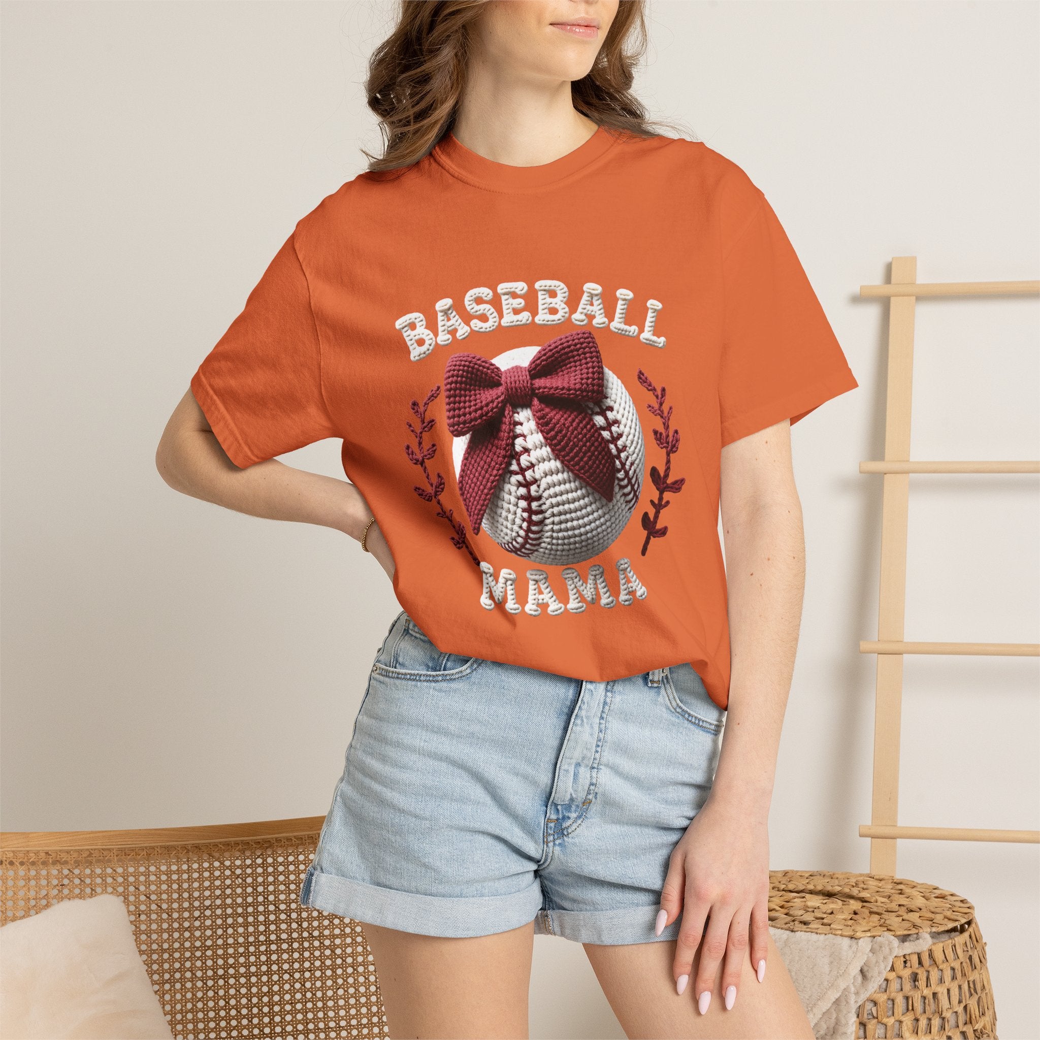 Bow Baseball Mom Tee