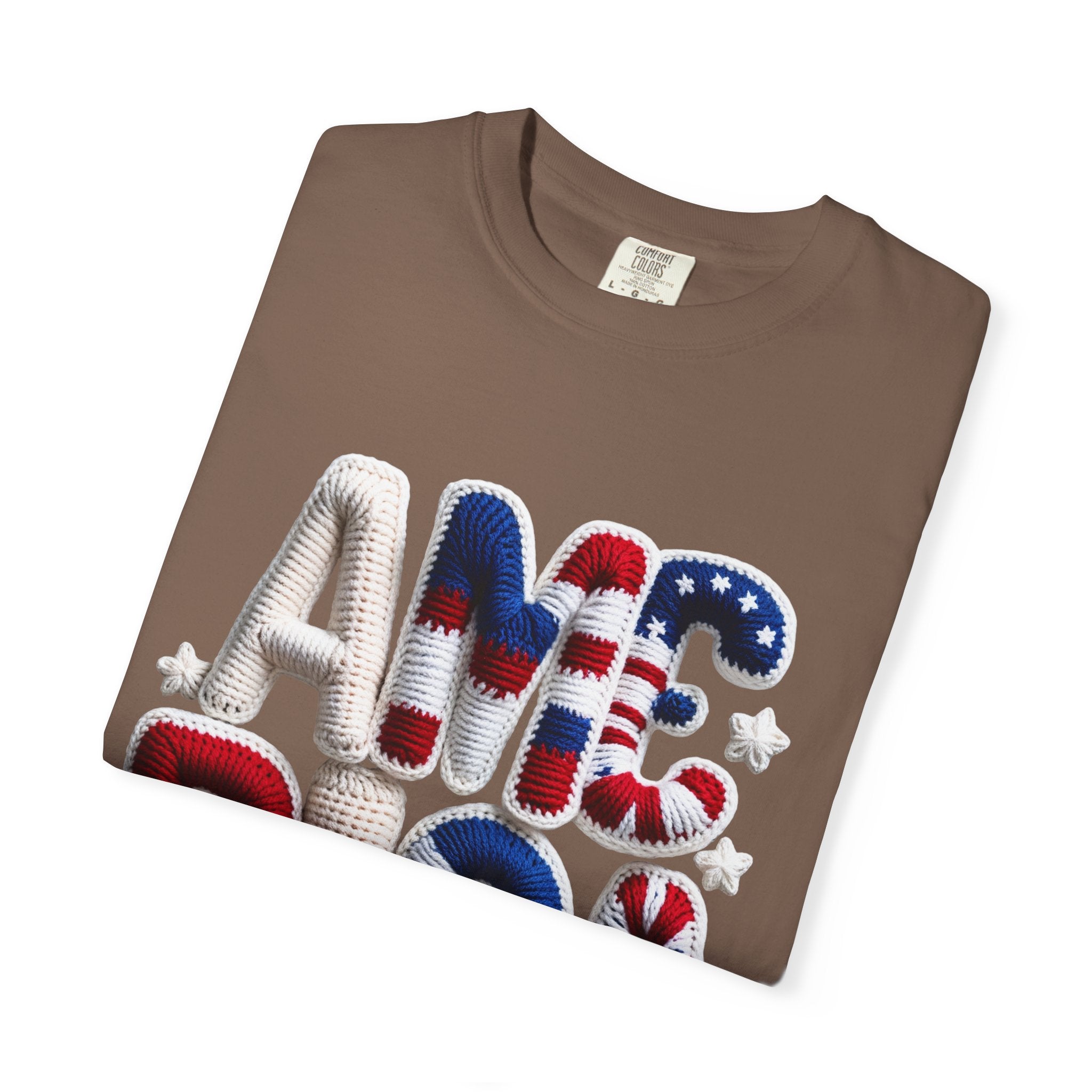 America Puffy Flag Graphic T-Shirt