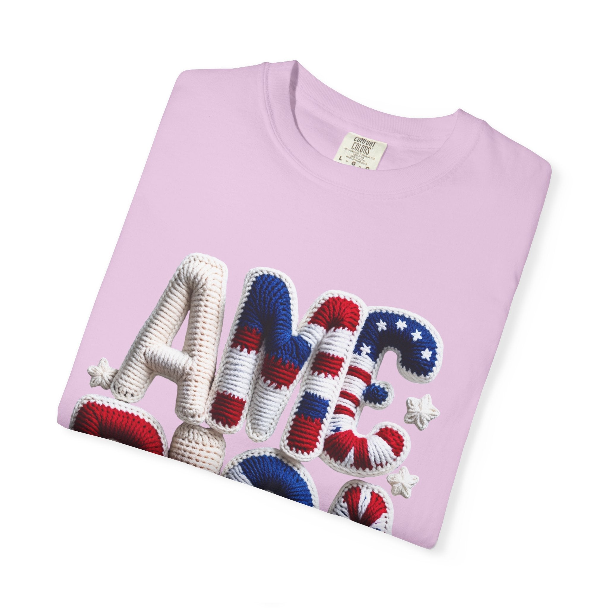 America Puffy Flag Graphic T-Shirt