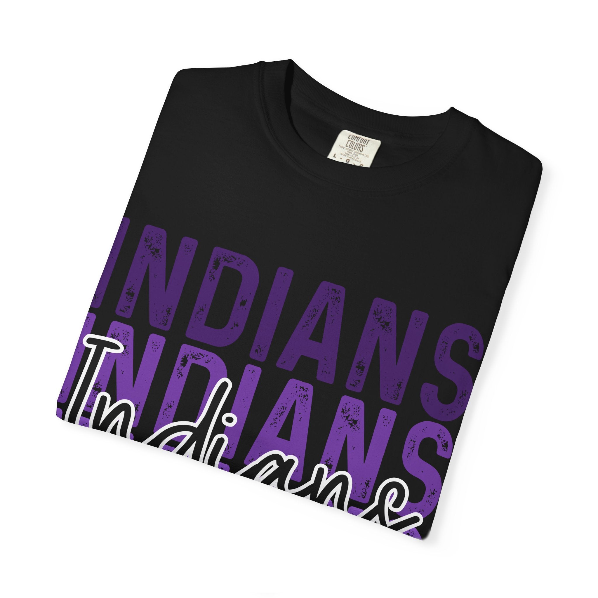 Indians Purple Repeat Graphic T-Shirt