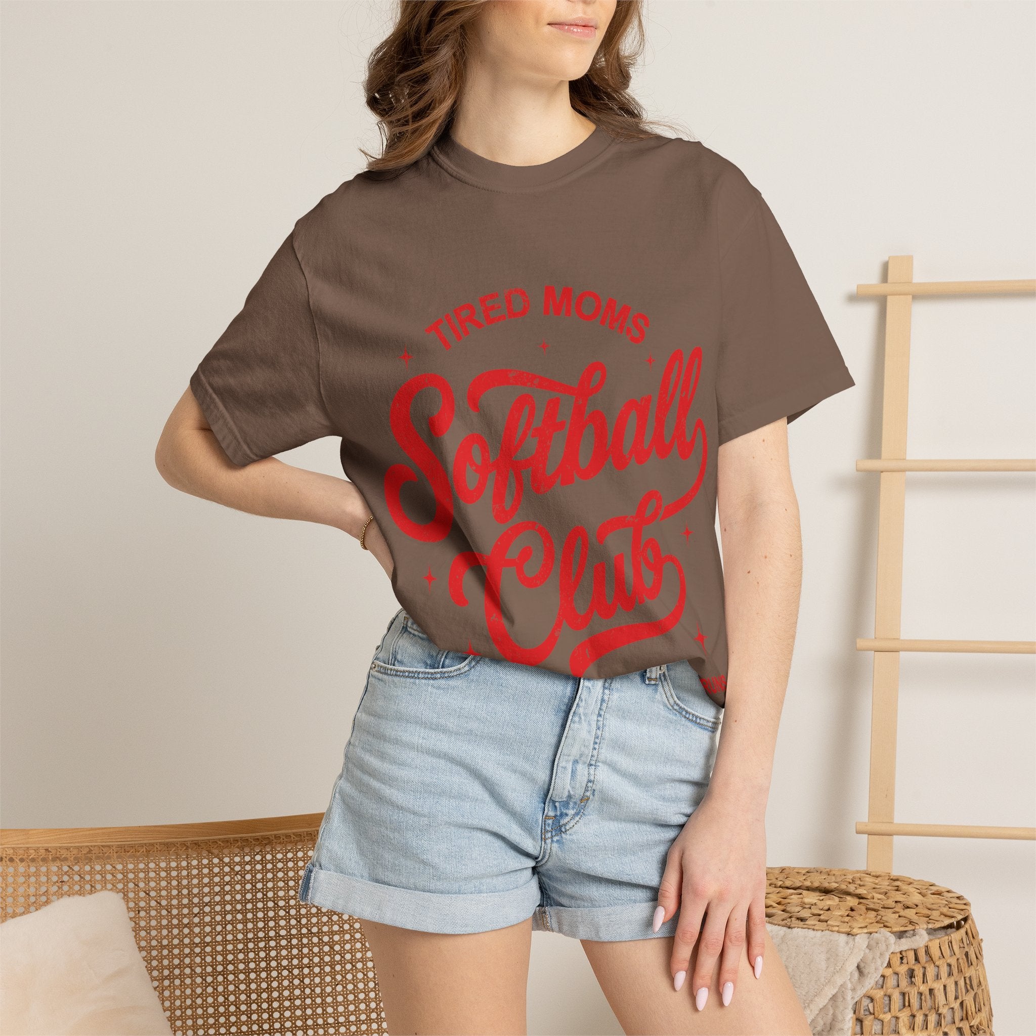 Tired Moms Softball Graphic T-shirt