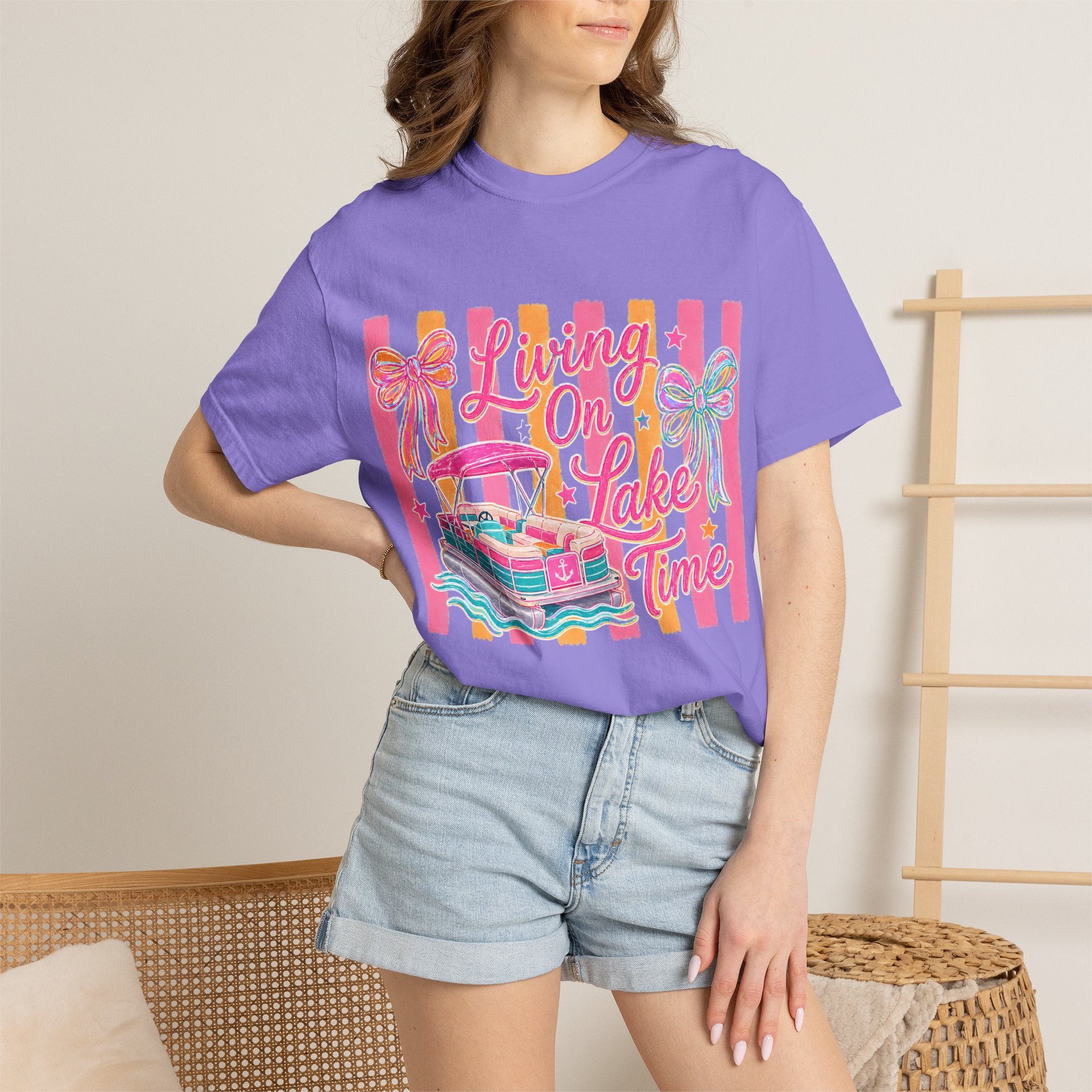 Living On Lake Time T-Shirt