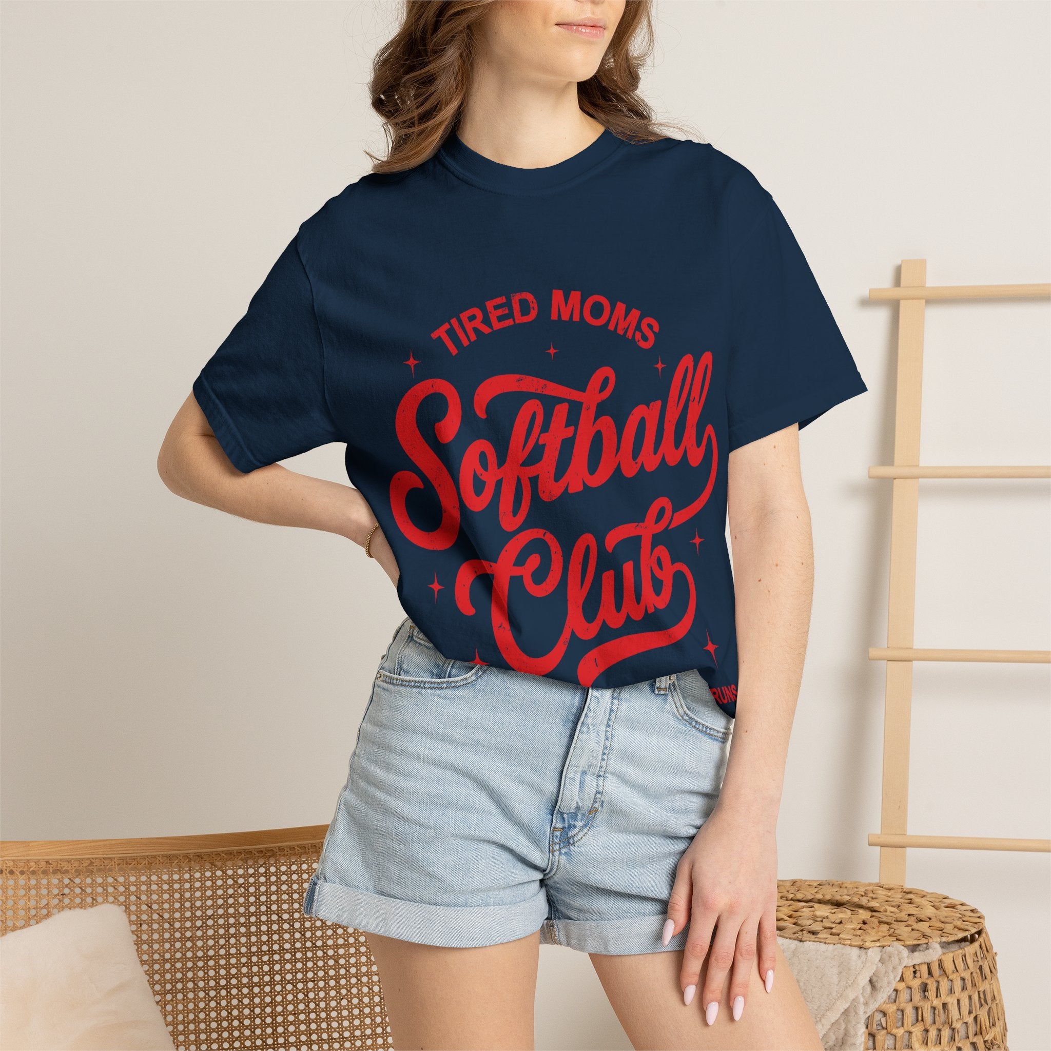 Tired Moms Softball Graphic T-shirt