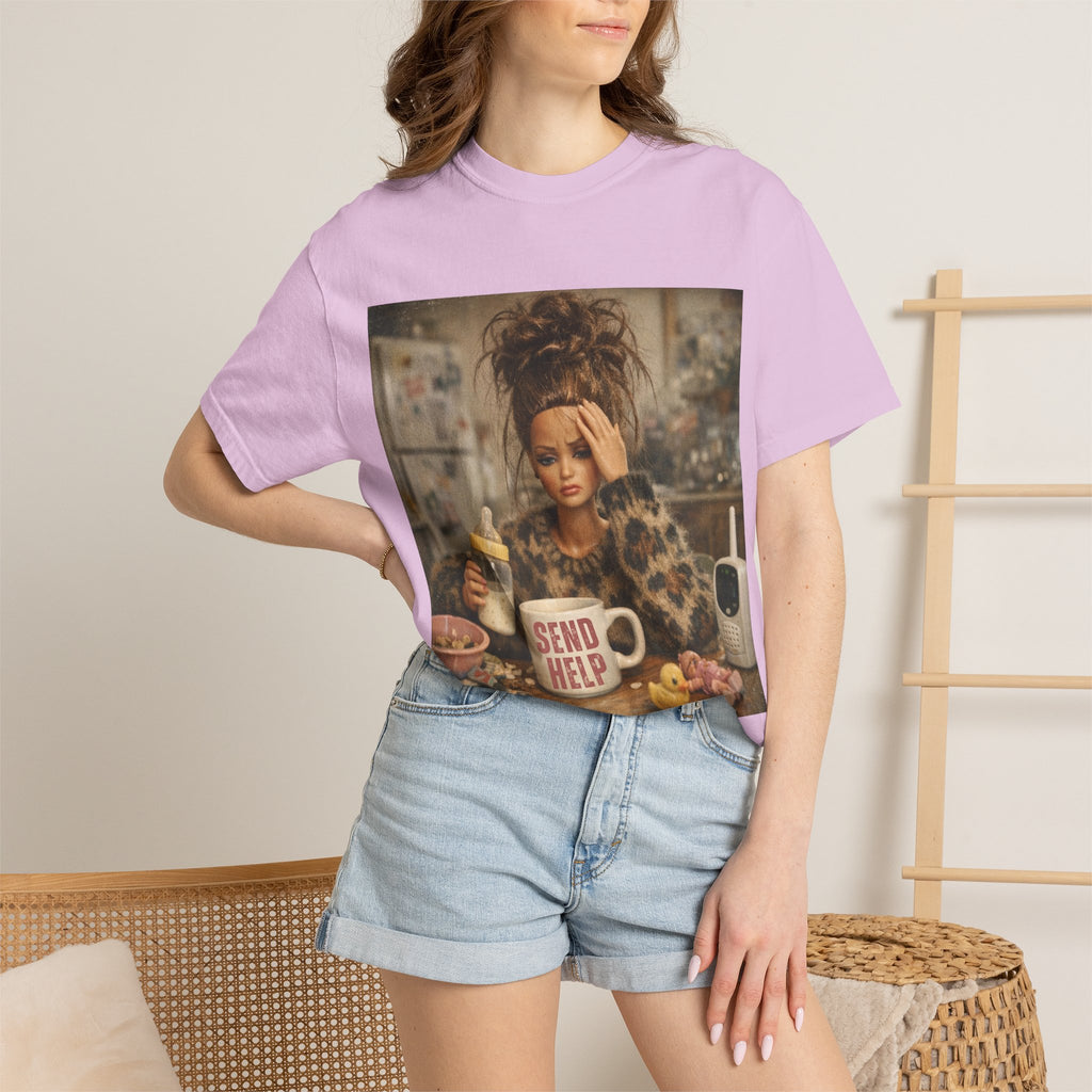 Send Help Morning Mess Graphic T-shirt