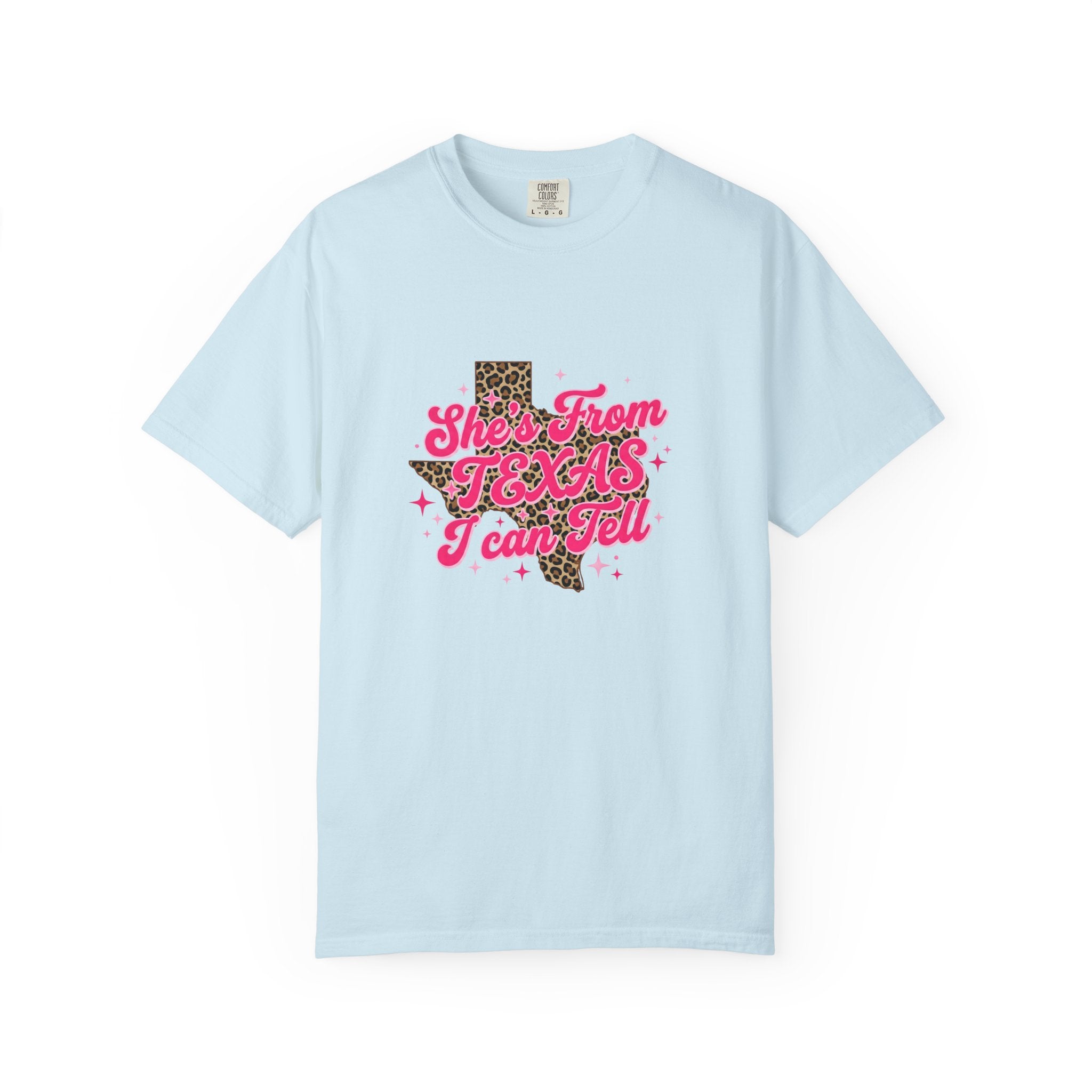 She's From Texas I Can Tell Leopard State Tee