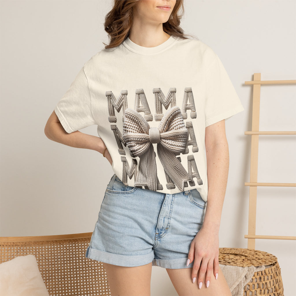 Cozy Knit Bow Mother's Day Tee