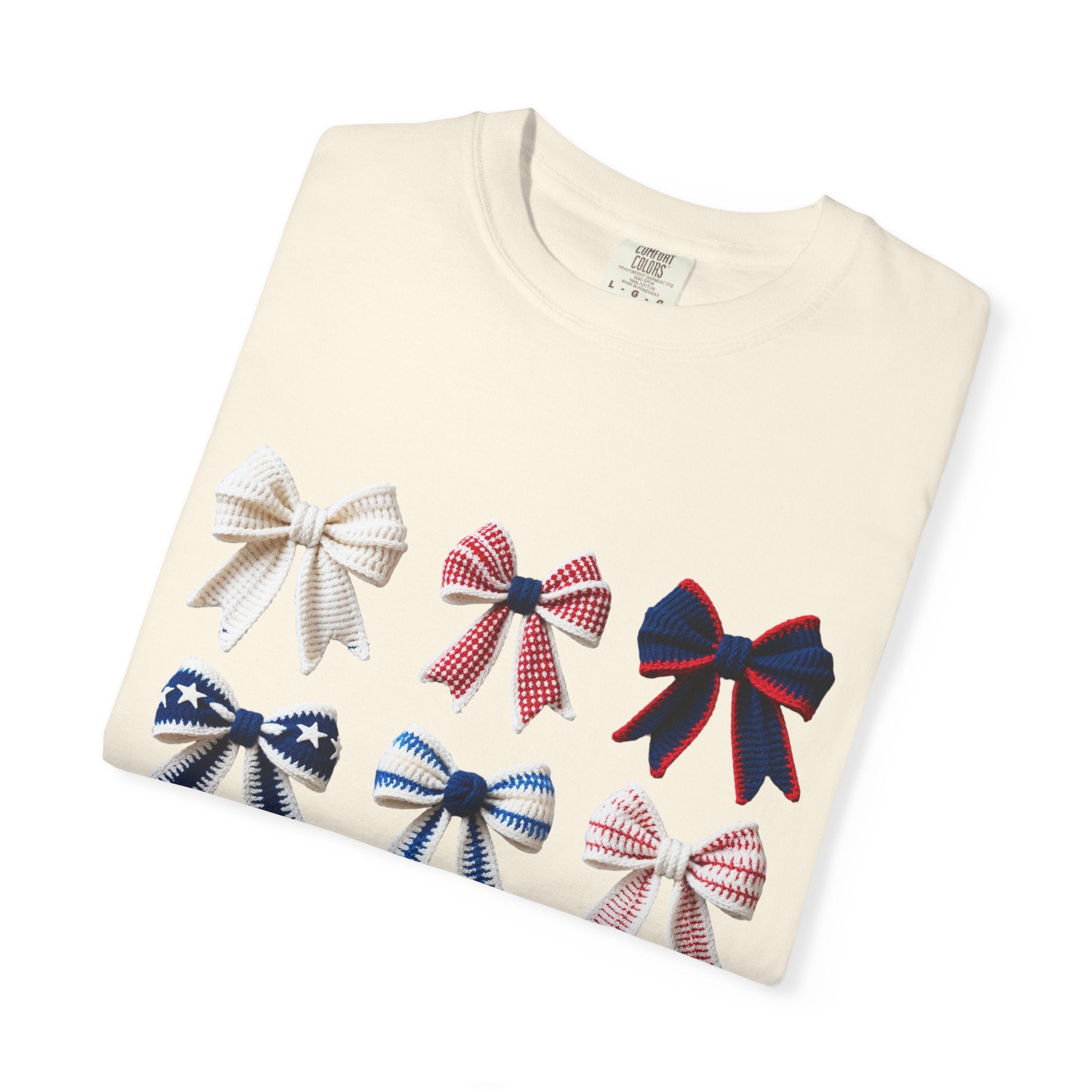 Bow Grid Graphic T-Shirt