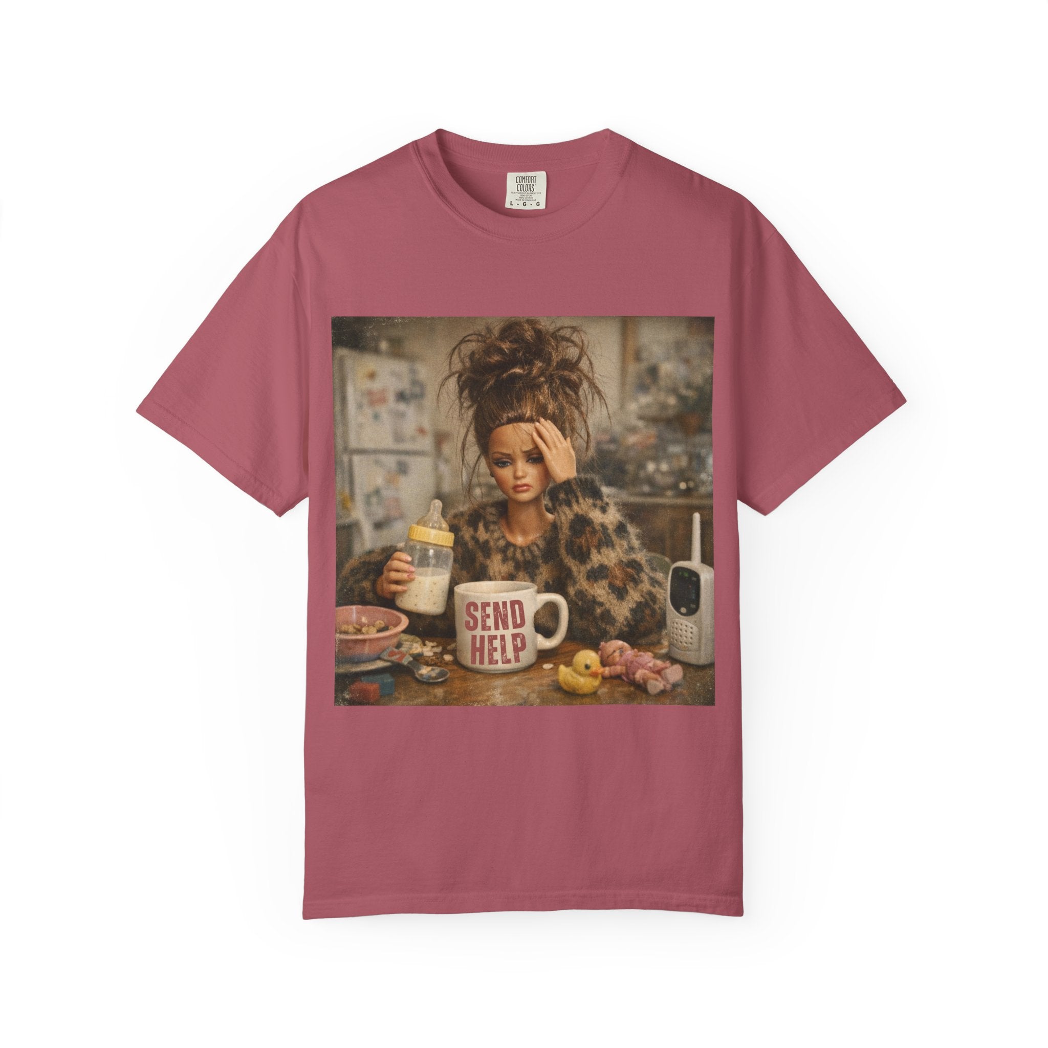 Send Help Morning Mess Graphic T-shirt
