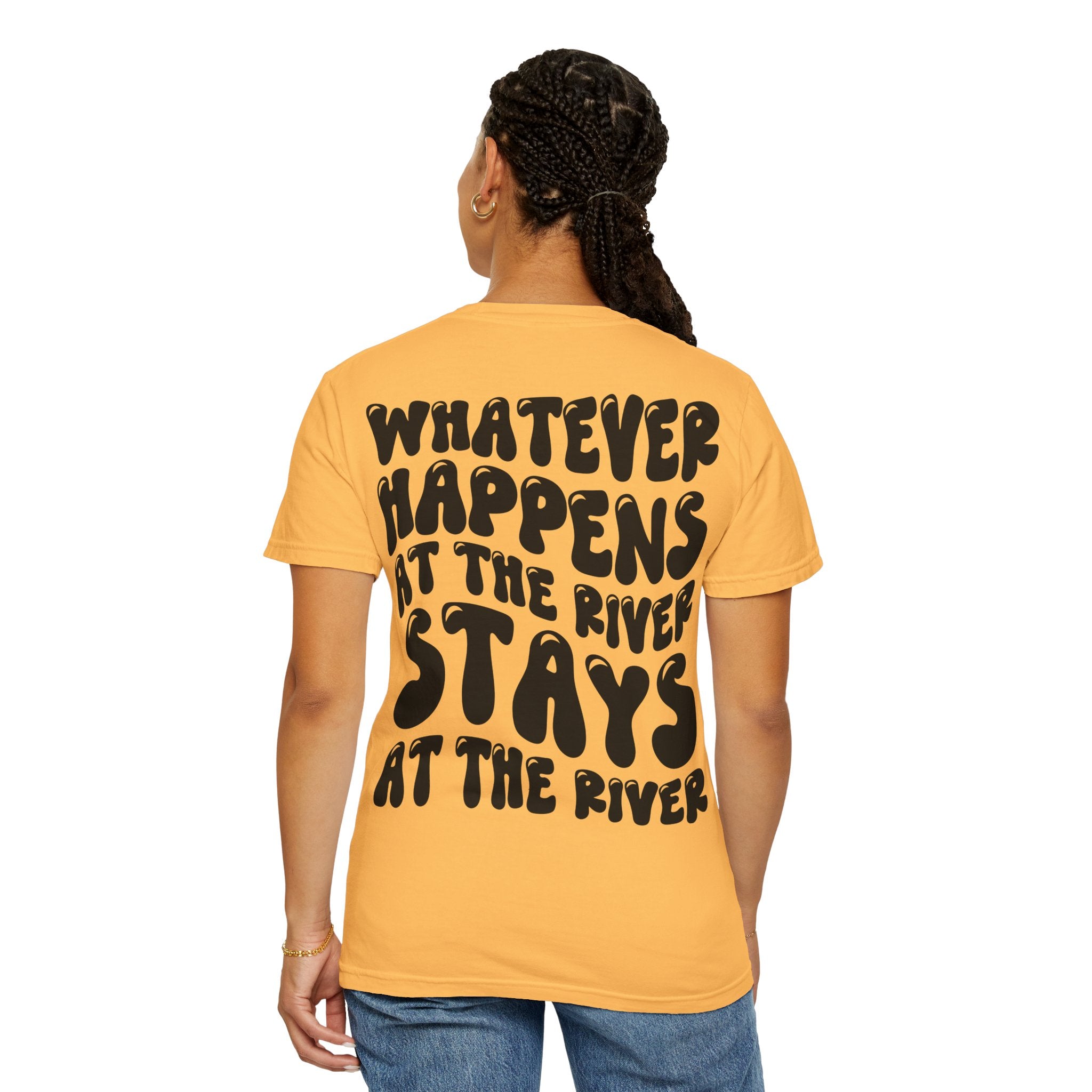 River Days T-Shirt — “Whatever Happens at the River Stays at the River” Graphic Tee