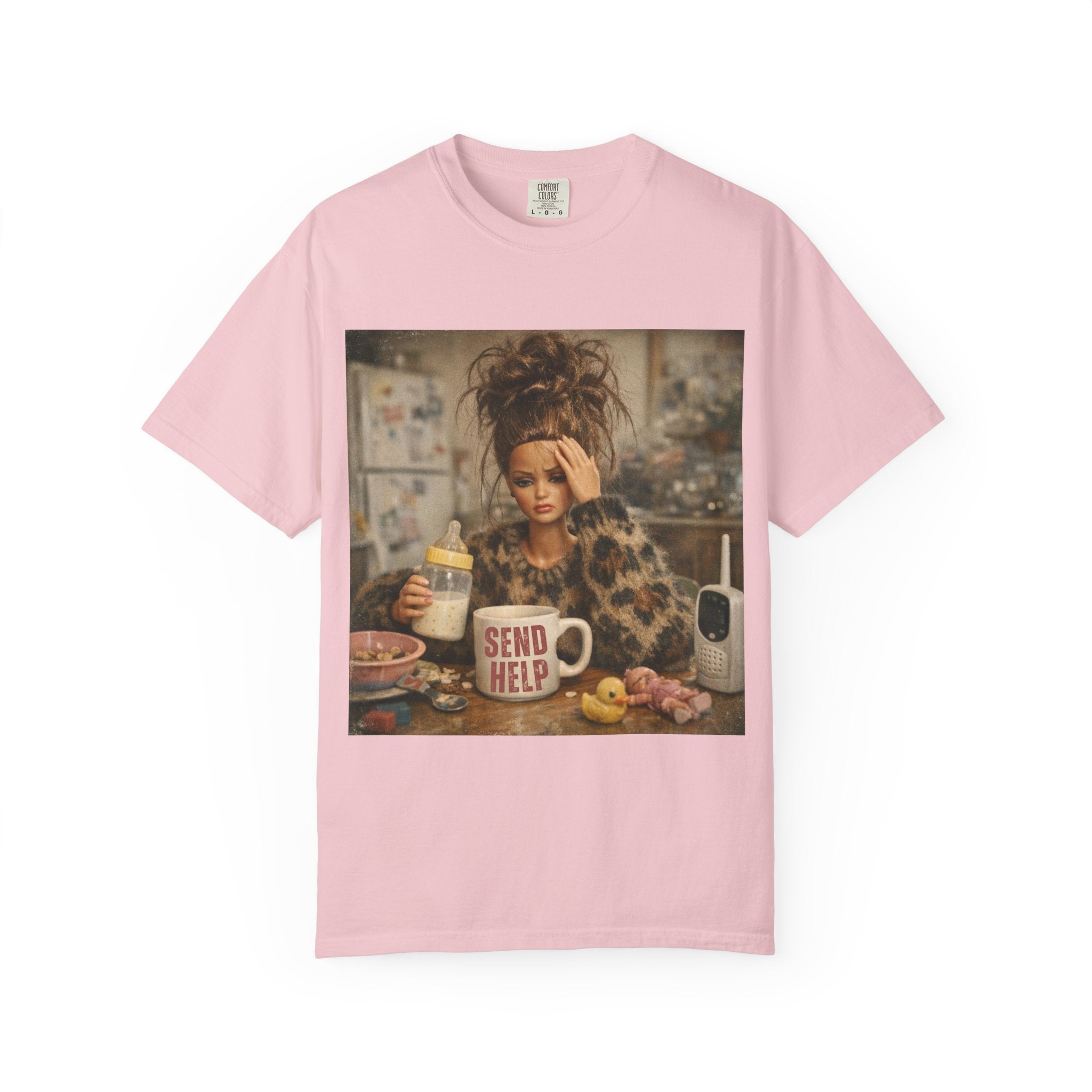 Send Help Morning Mess Graphic T-shirt