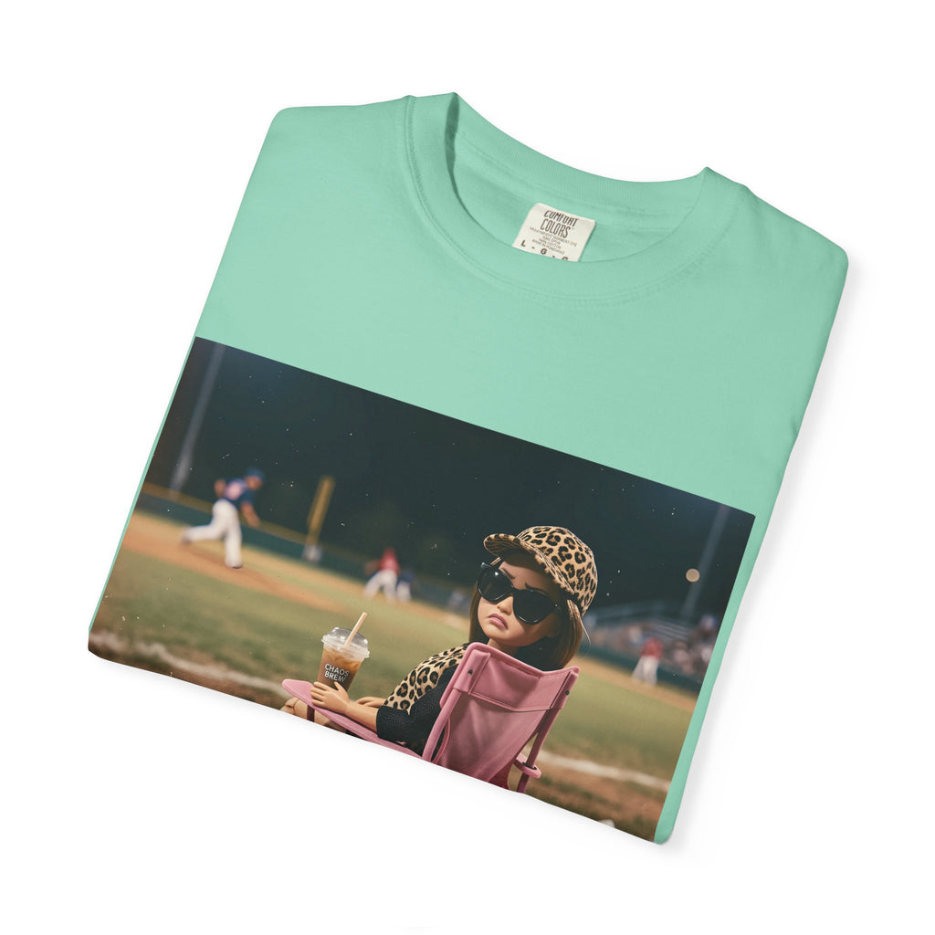 I Live Here Now at Baseball Field Graphic T-shirt