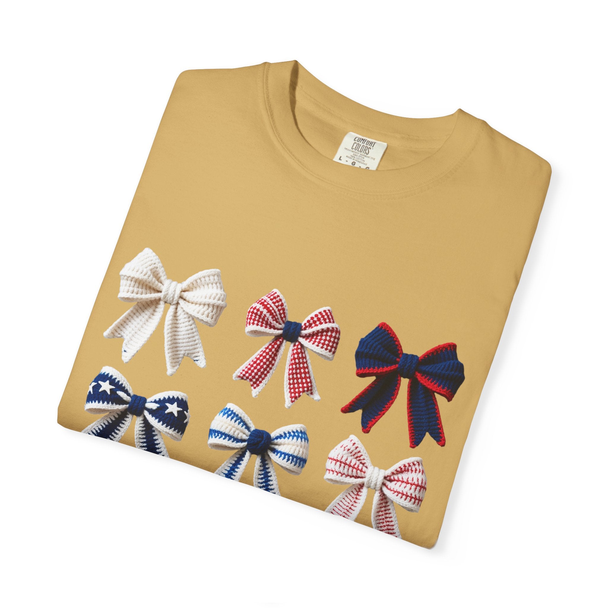 Bow Grid Graphic T-Shirt