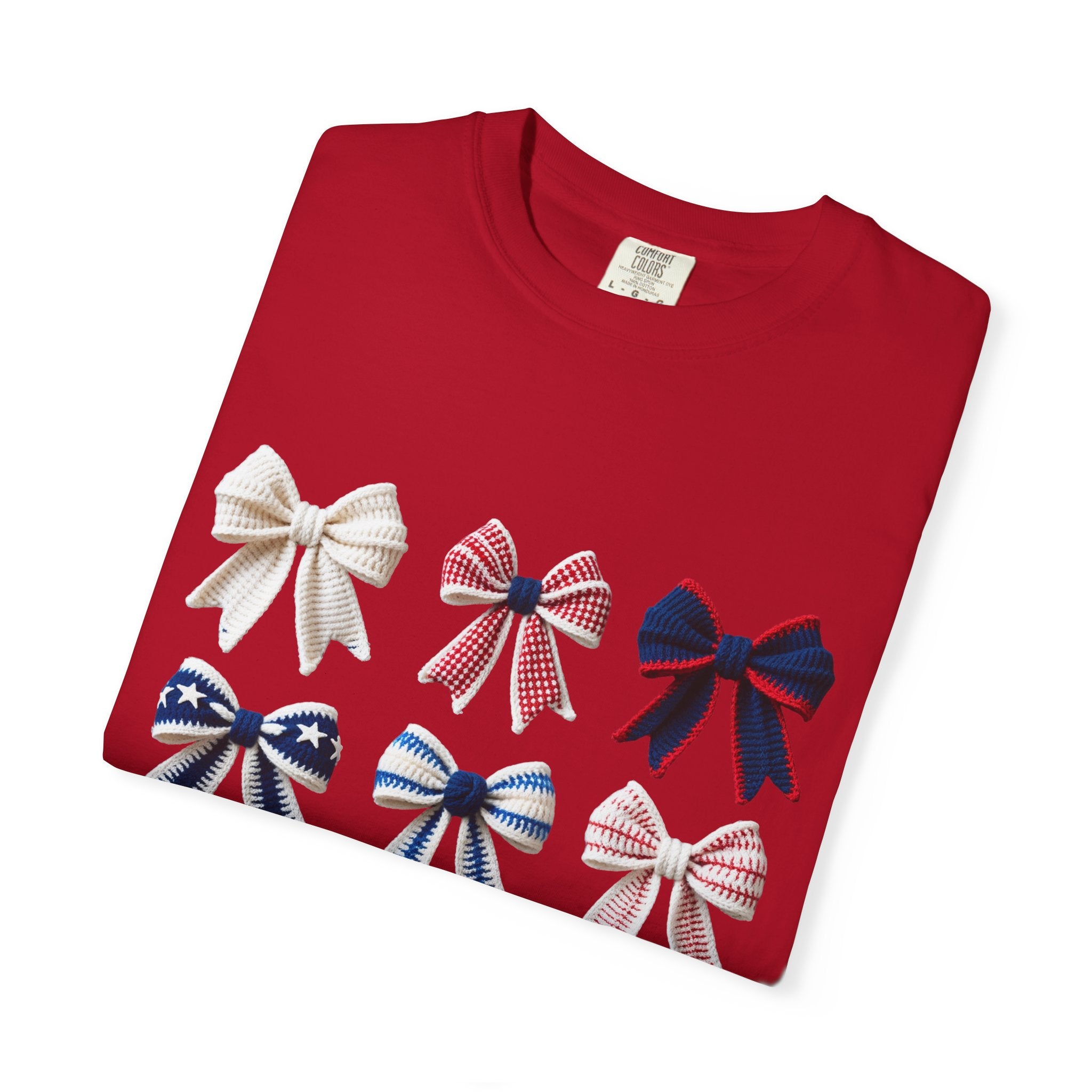 Bow Grid Graphic T-Shirt