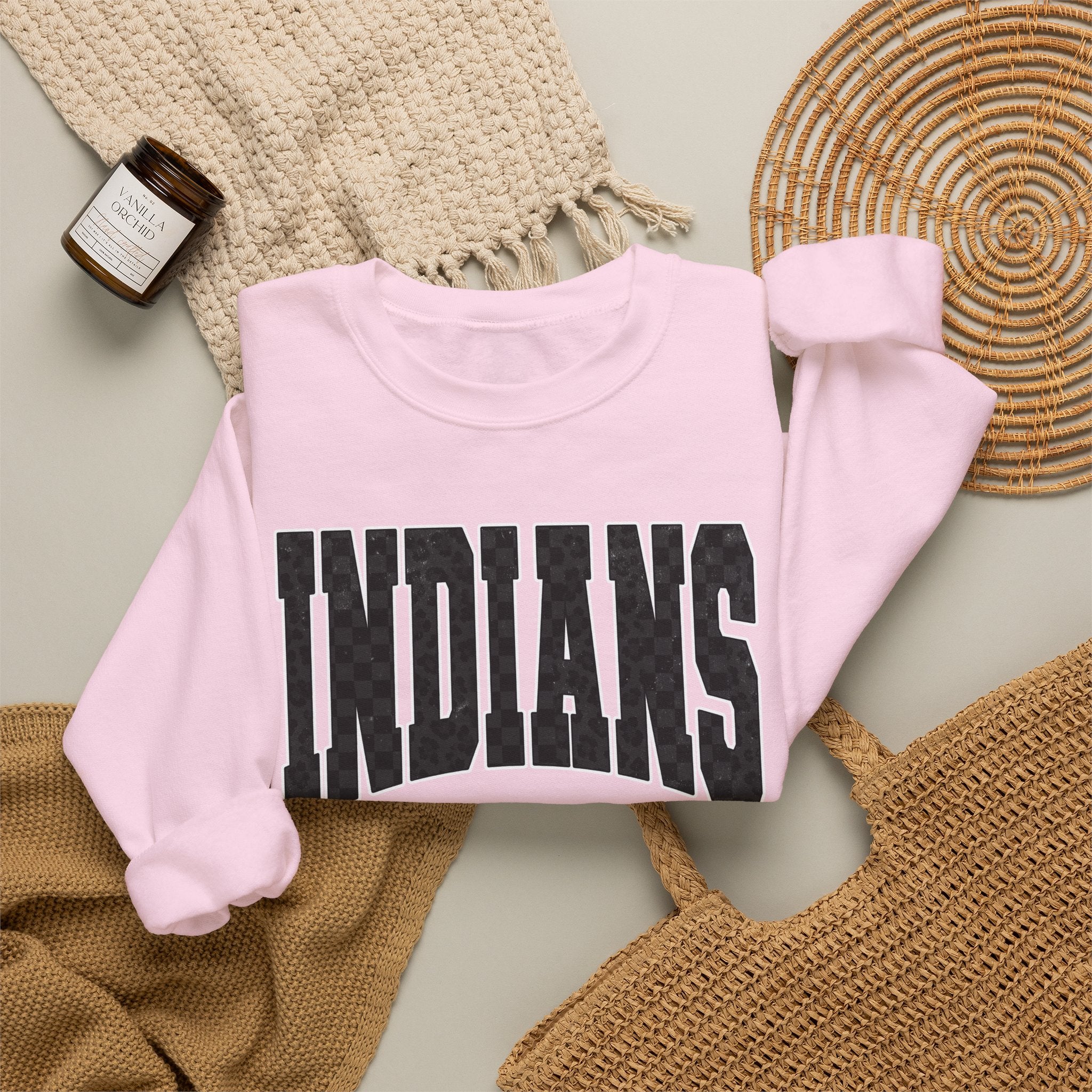 Indians Arch-Logo Crewneck Sweatshirt