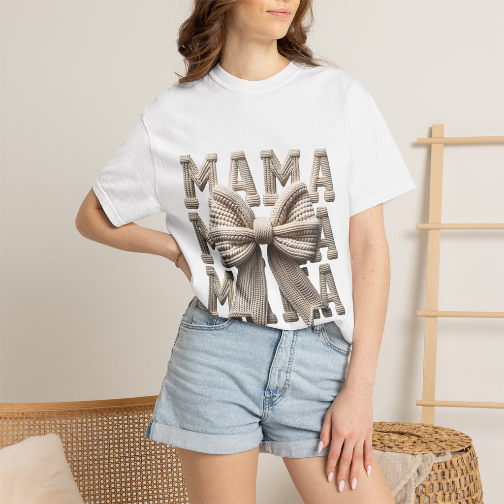 Cozy Knit Bow Mother's Day Tee