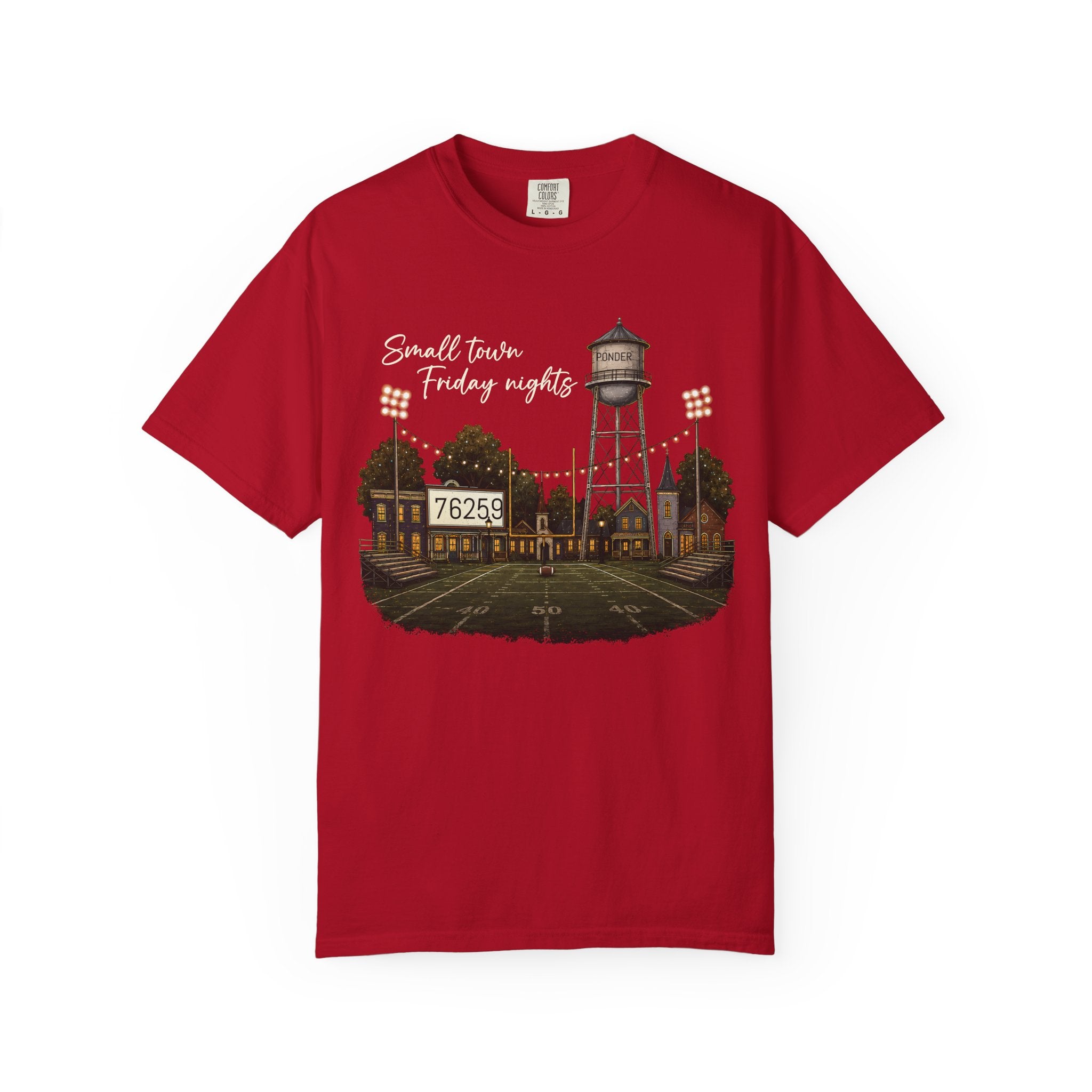 Friday Nights Small Town Football T-Shirt- Ponder