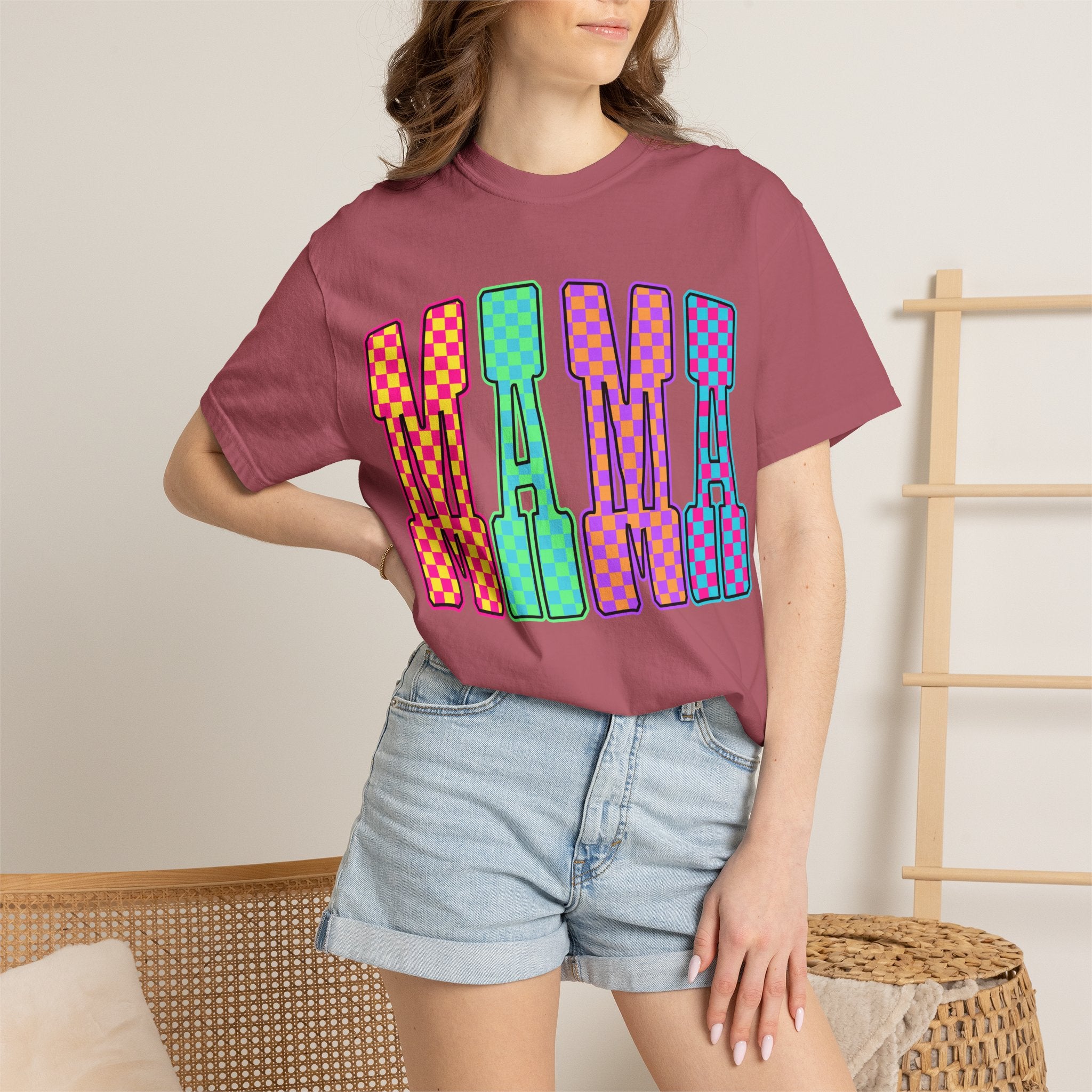 Mama Colorblock Graphic Tee