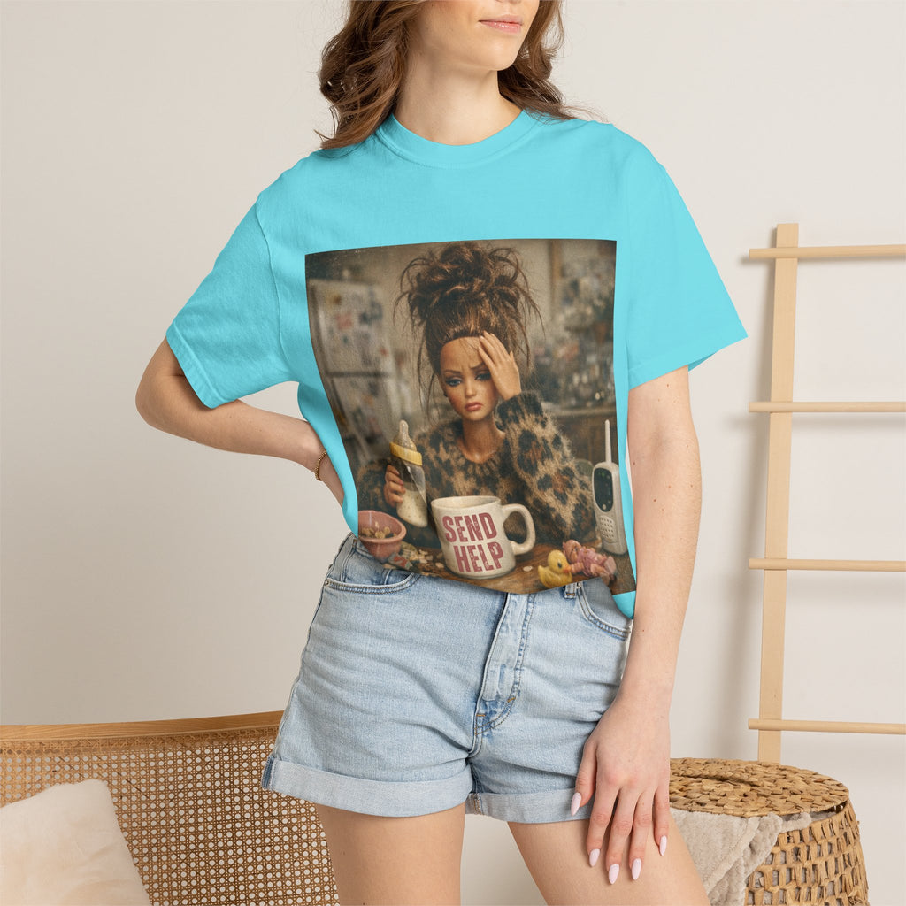 Send Help Morning Mess Graphic T-shirt