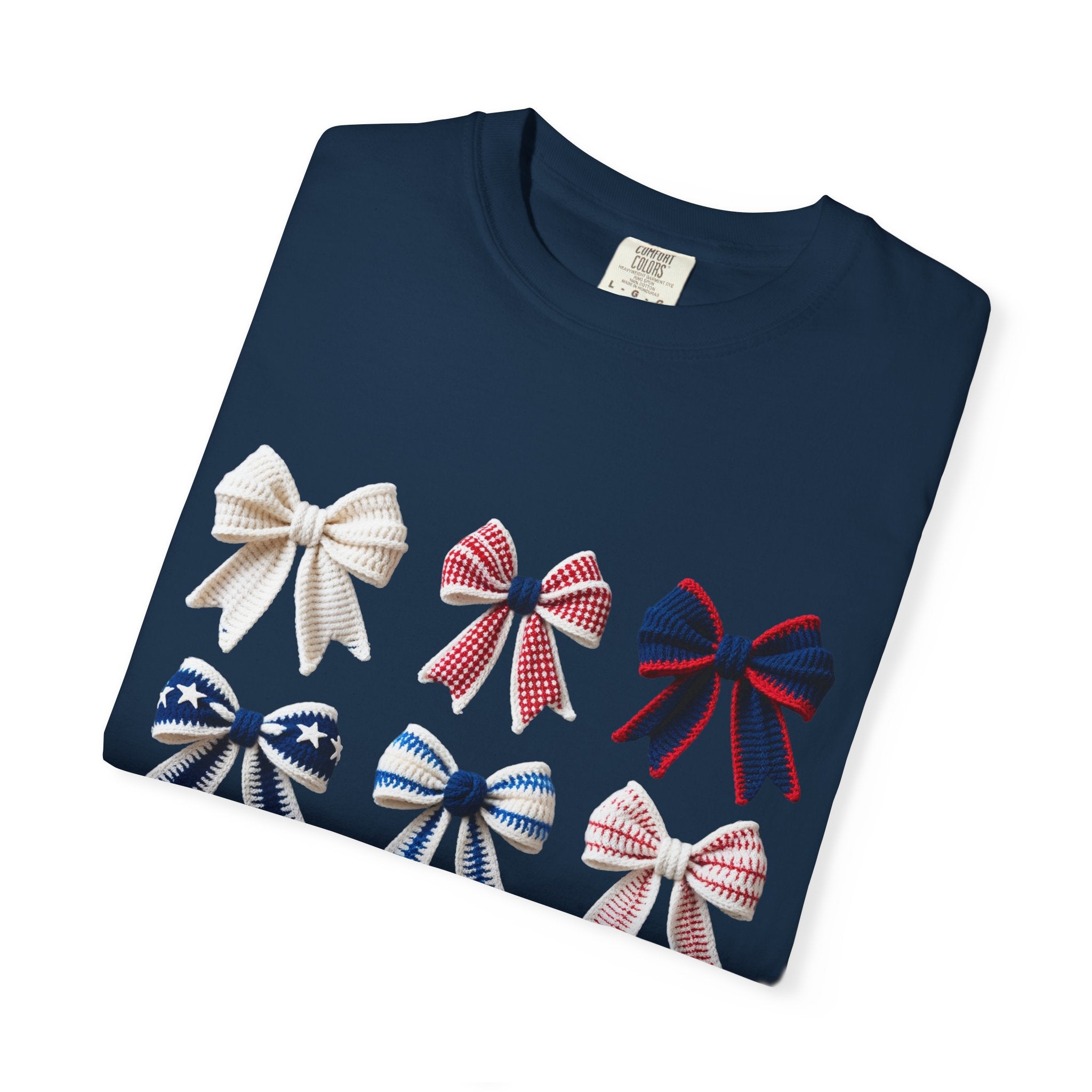 Bow Grid Graphic T-Shirt