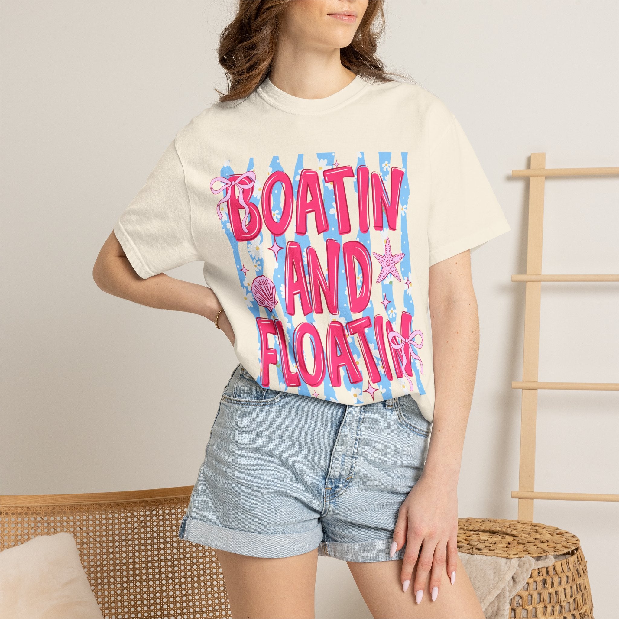 Boatin' and Floatin' Beach T-Shirt