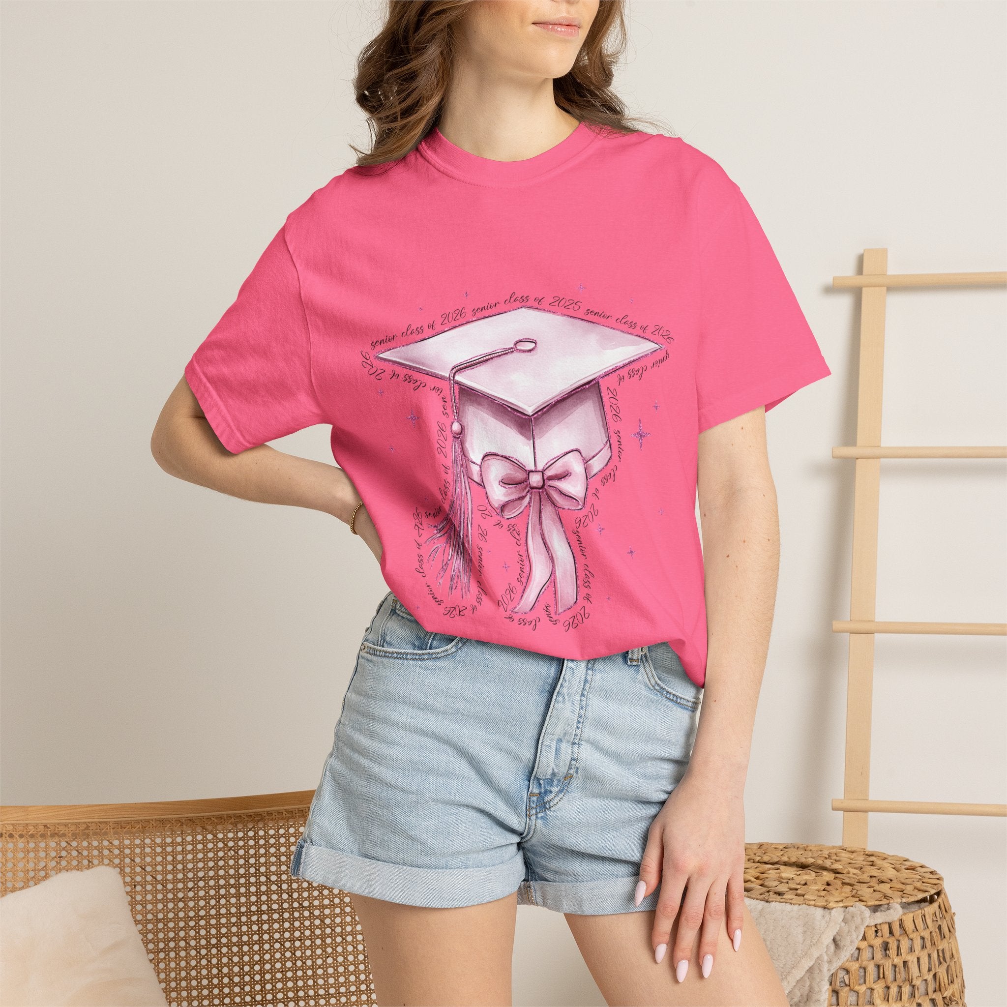 Graduation Cap Bow Tee