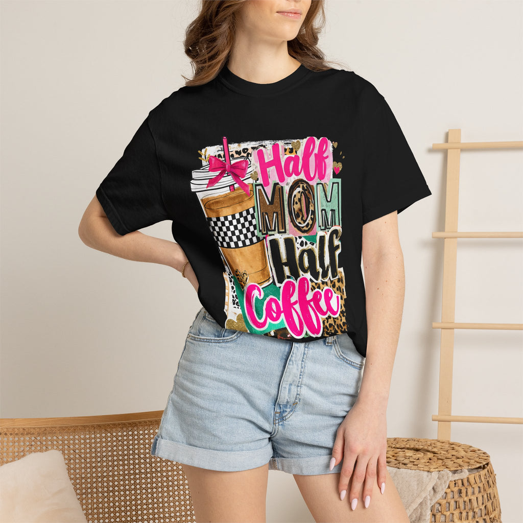 Half Mom Half Coffee T-Shirt