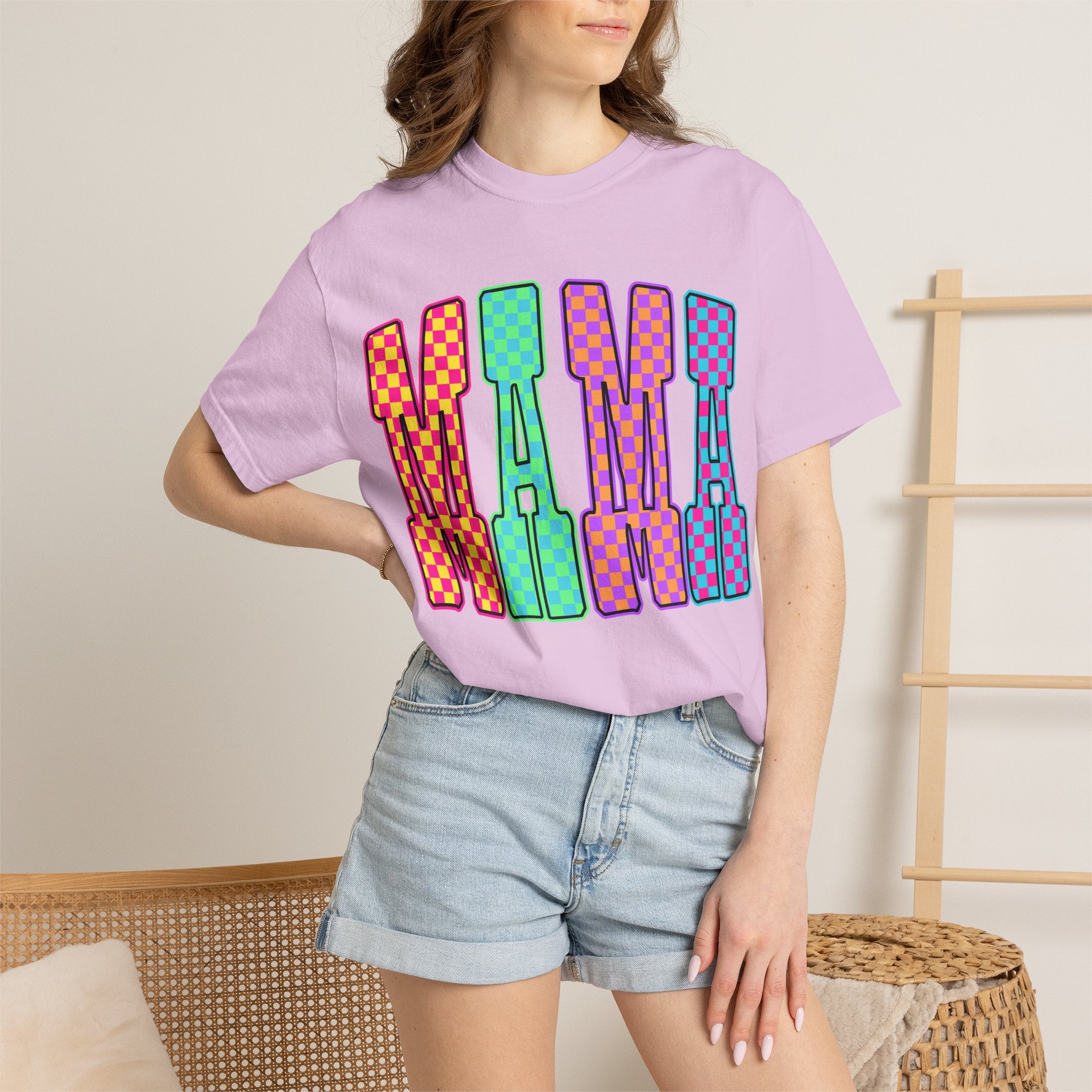 Mama Colorblock Graphic Tee