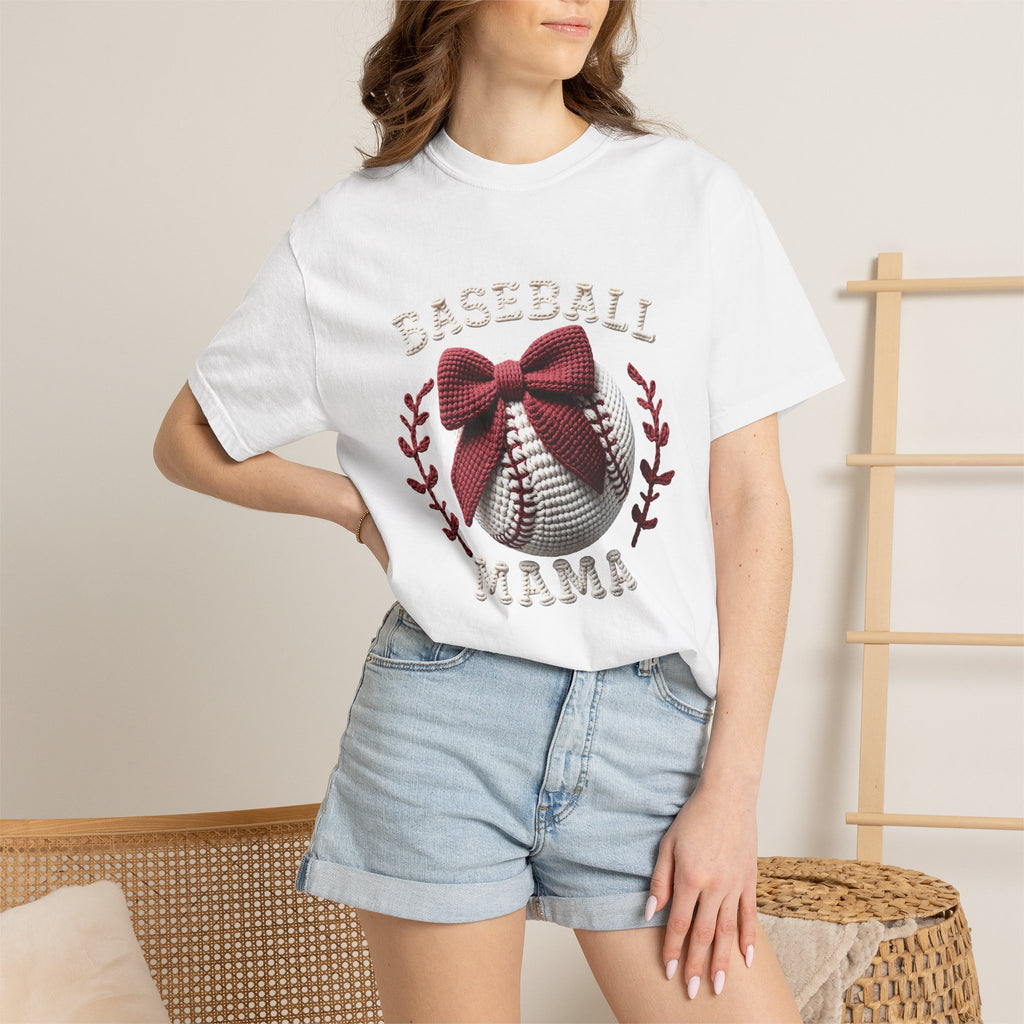 Bow Baseball Mom Tee