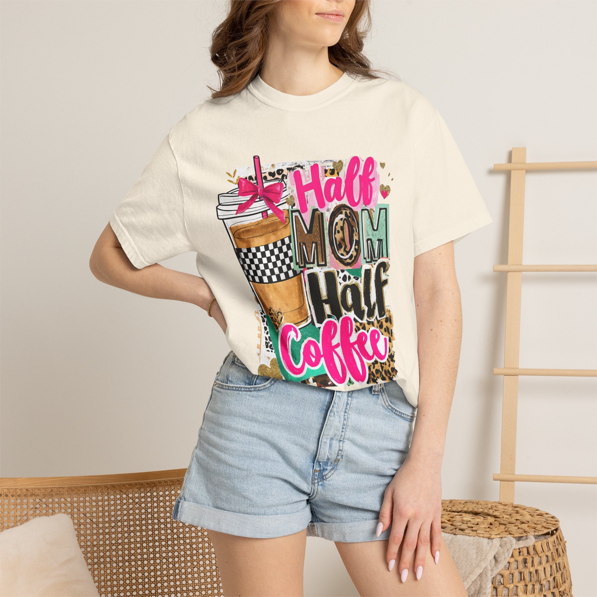 Half Mom Half Coffee T-Shirt