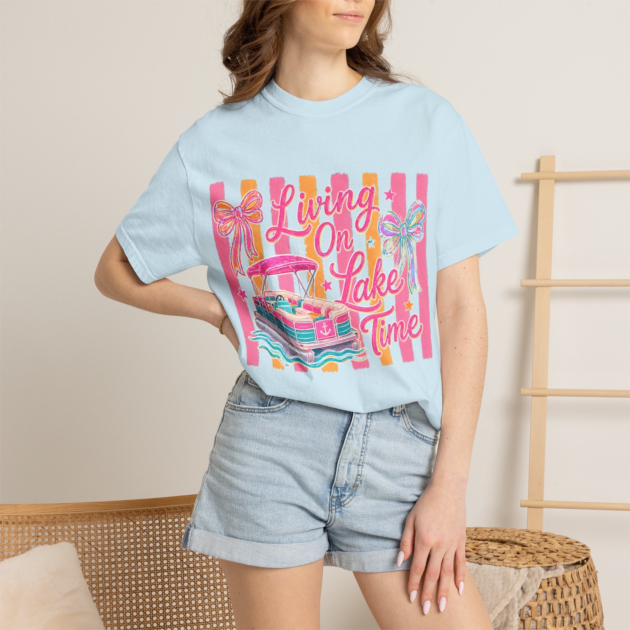 Living On Lake Time T-Shirt
