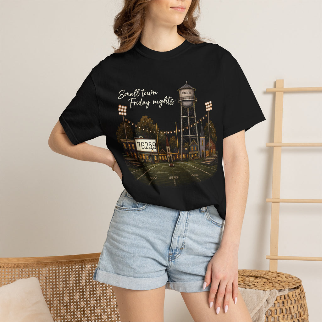 Friday Nights Small Town Football T-Shirt- Ponder
