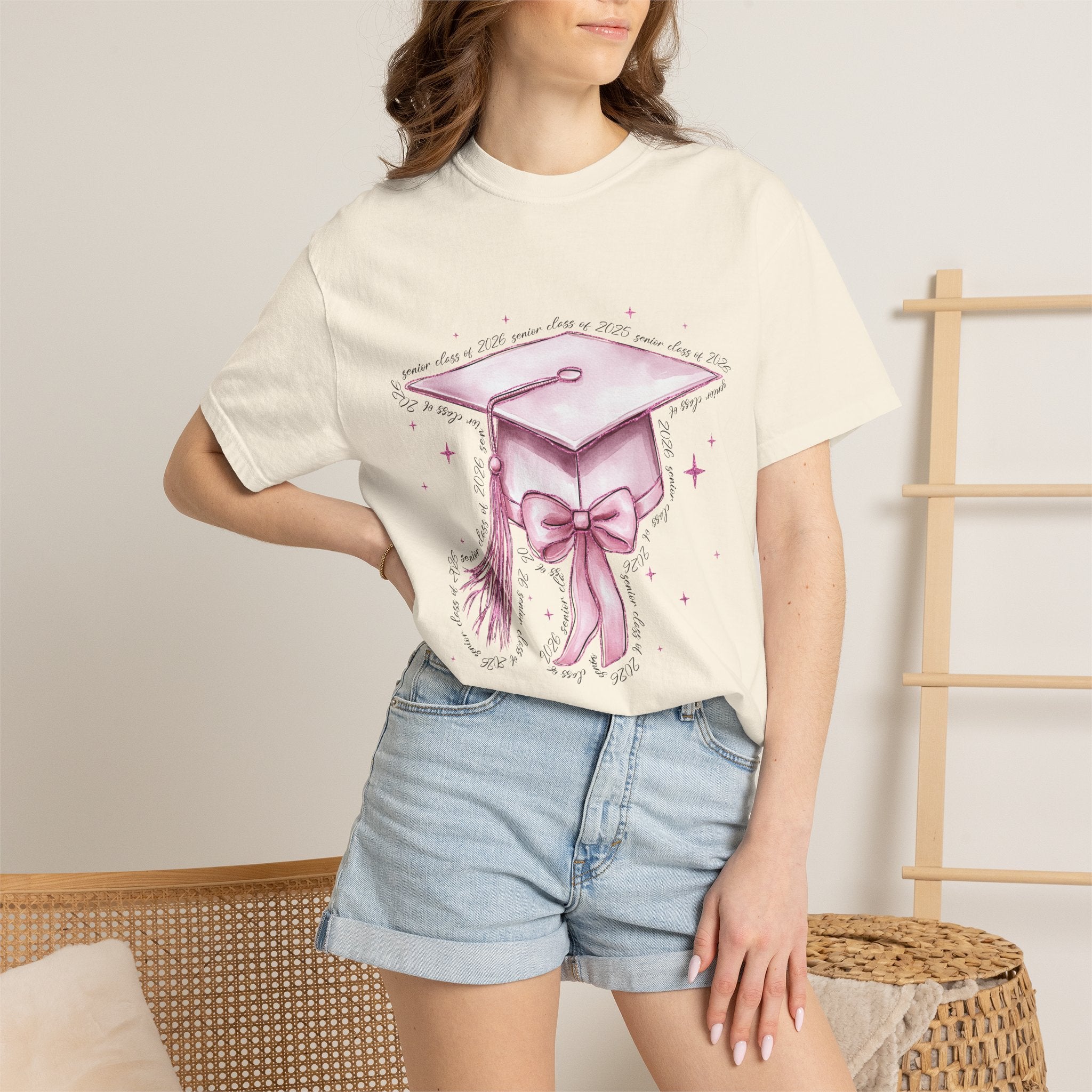 Graduation Cap Bow Tee