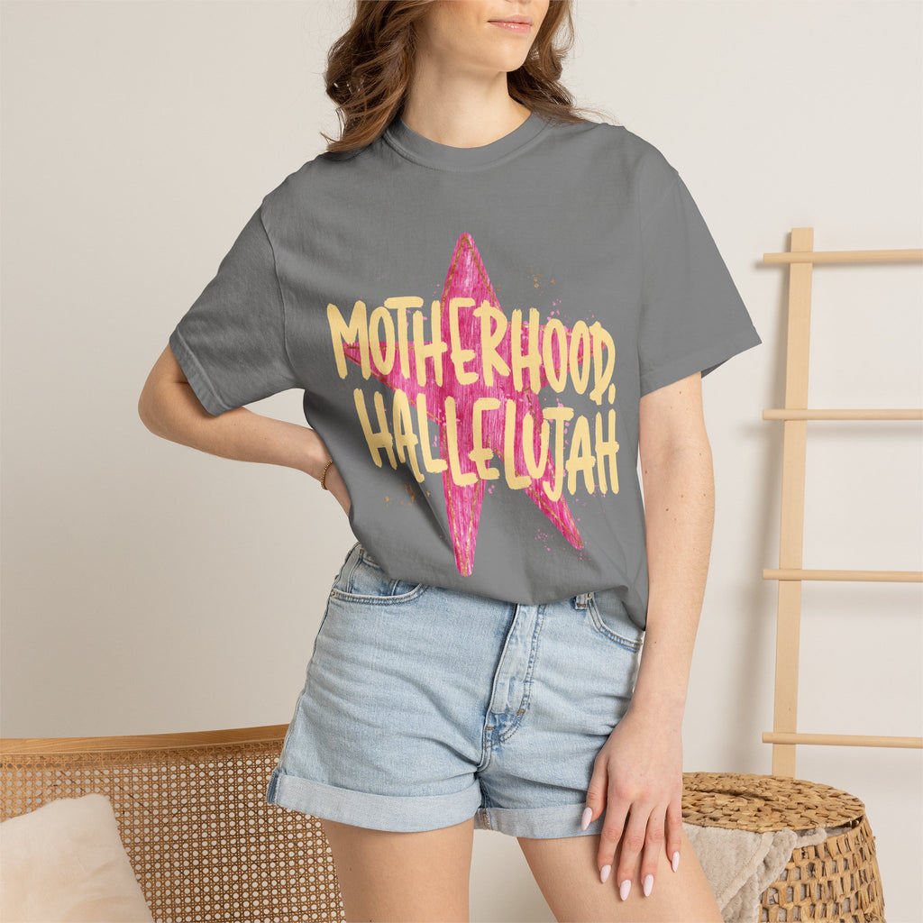 Motherhood Hallelujah T-Shirt — Inspirational Mom Graphic Tee