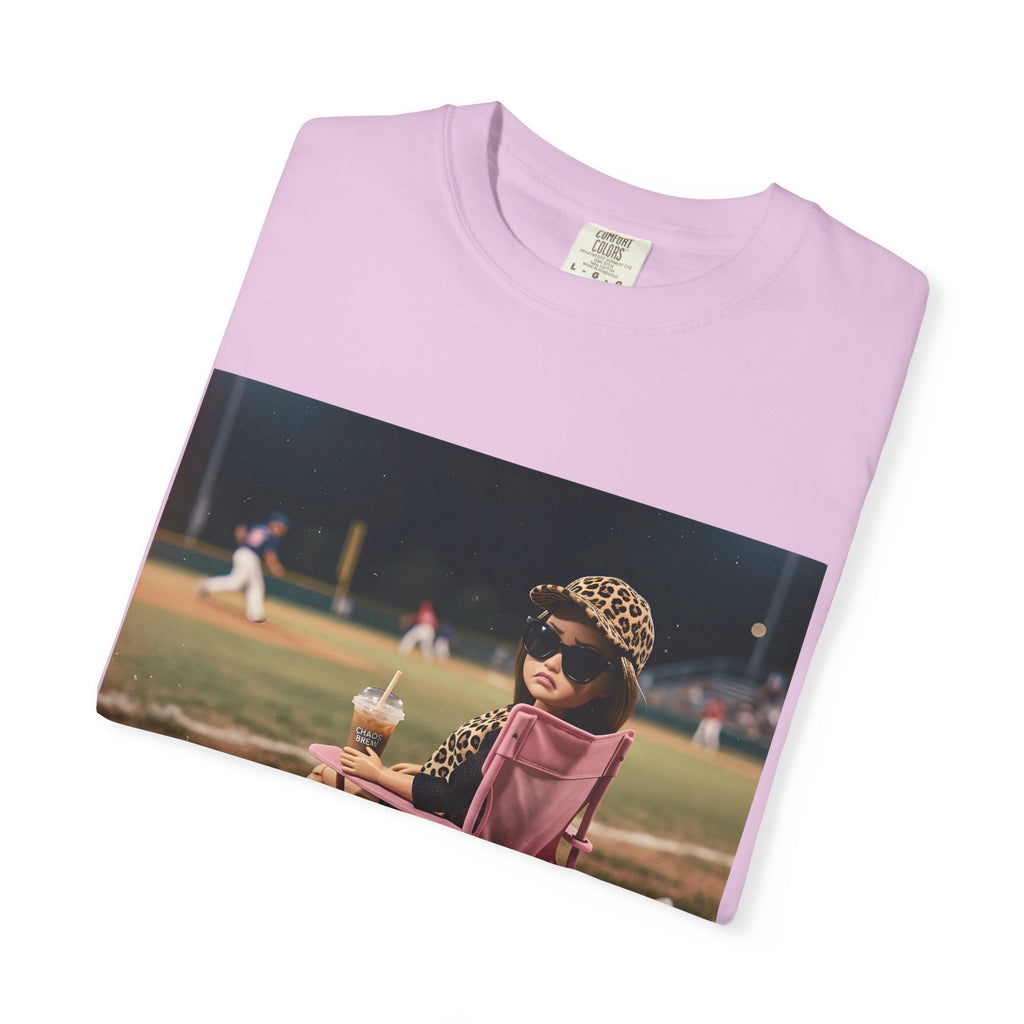 I Live Here Now at Baseball Field Graphic T-shirt