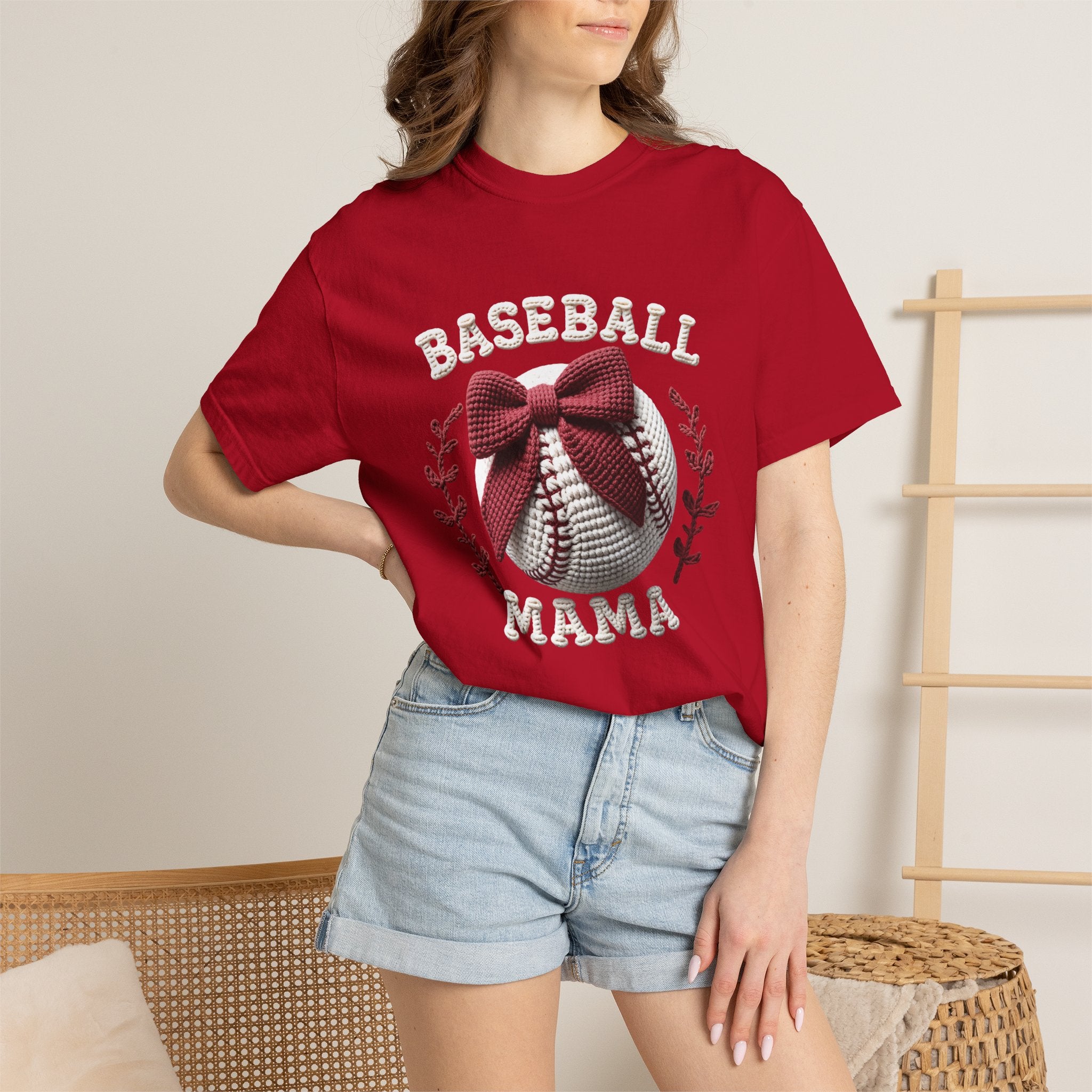 Bow Baseball Mom Tee