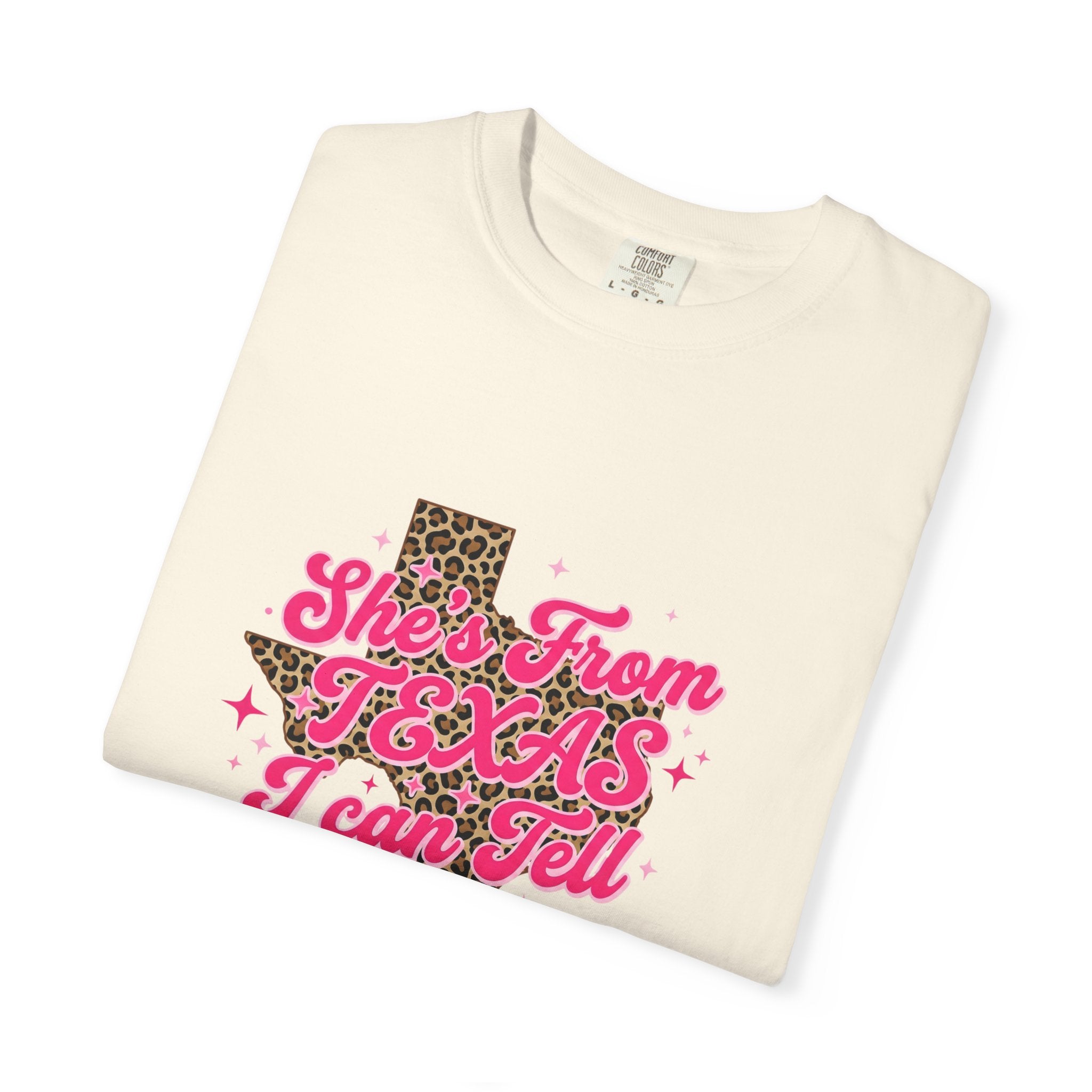 She's From Texas I Can Tell Leopard State Tee