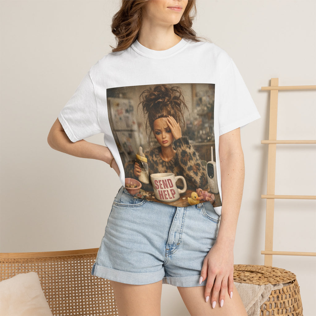 Send Help Morning Mess Graphic T-shirt