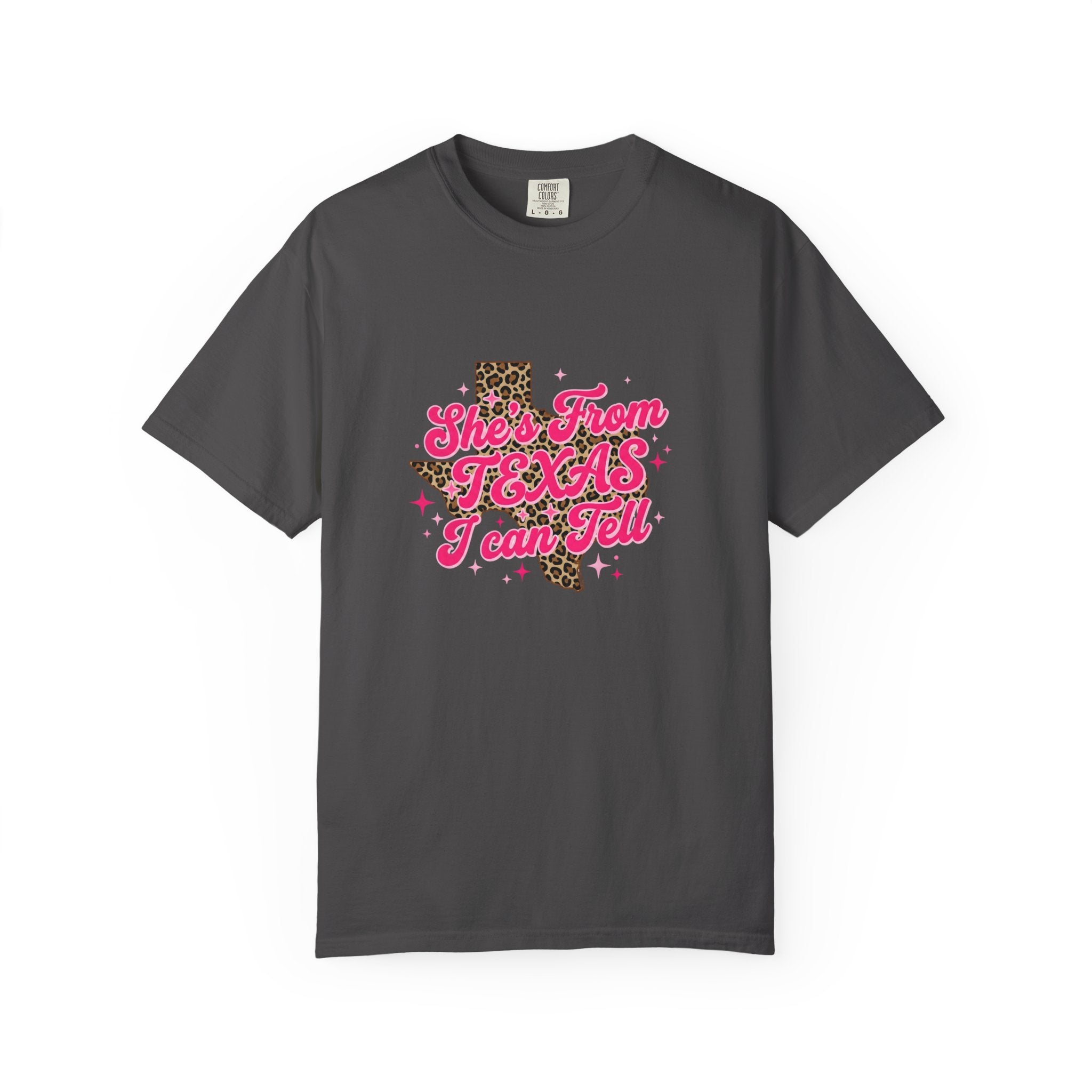 She's From Texas I Can Tell Leopard State Tee