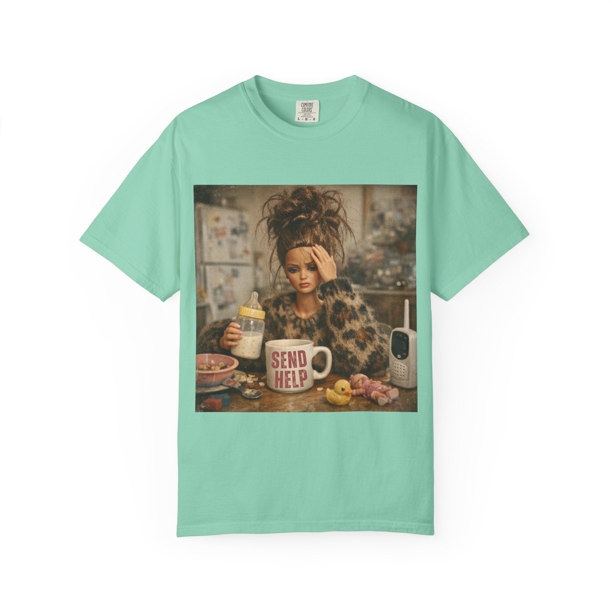 Send Help Morning Mess Graphic T-shirt