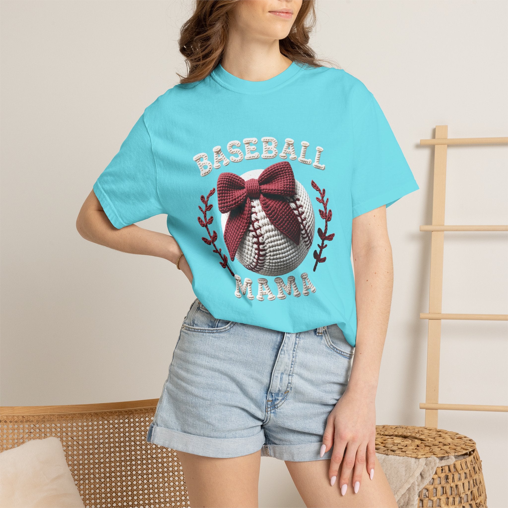 Bow Baseball Mom Tee