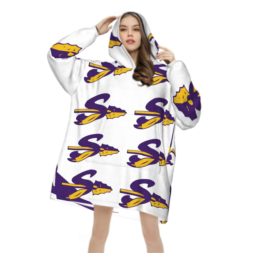 Adult Blanket Hoodie Sanger Indians 700x467