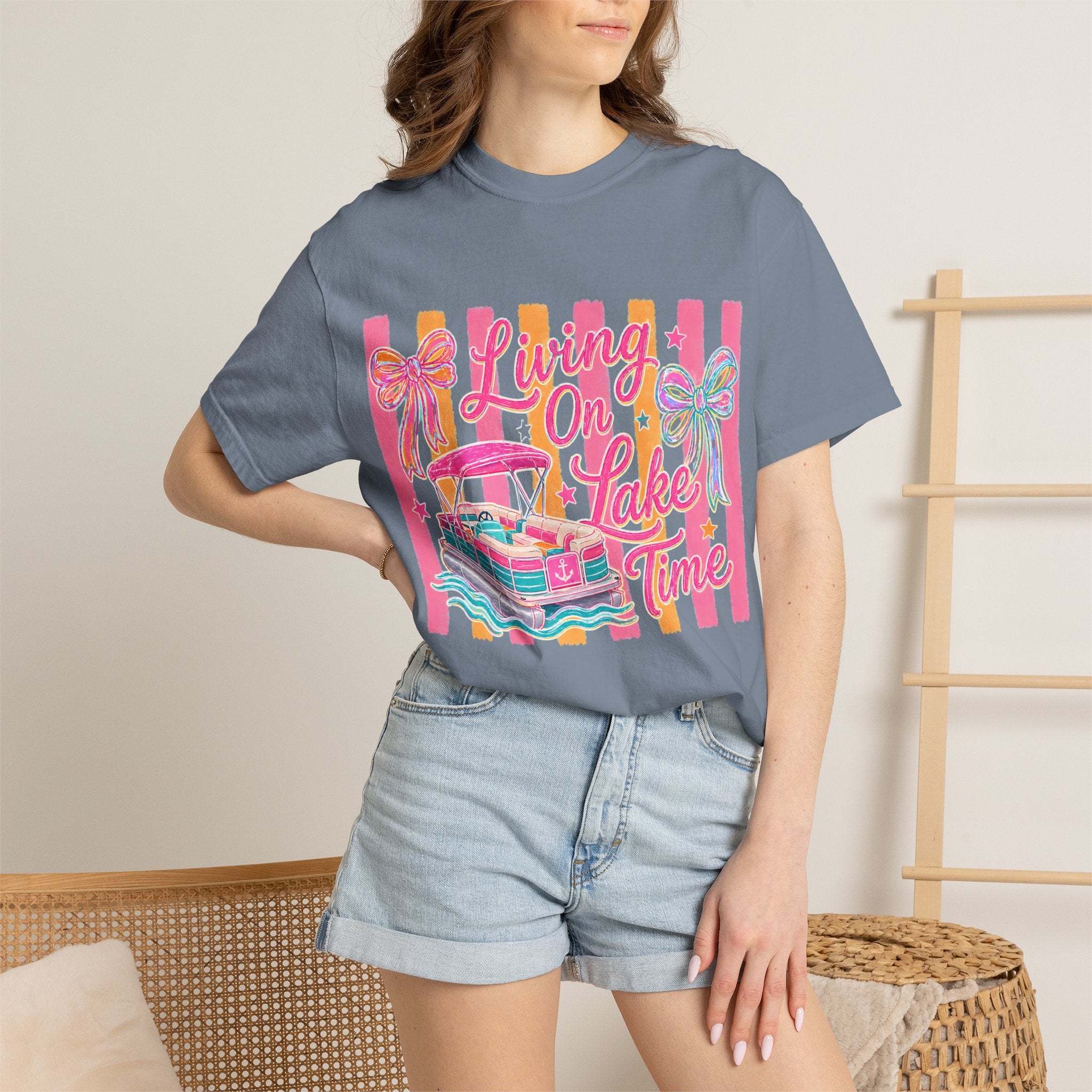 Living On Lake Time T-Shirt