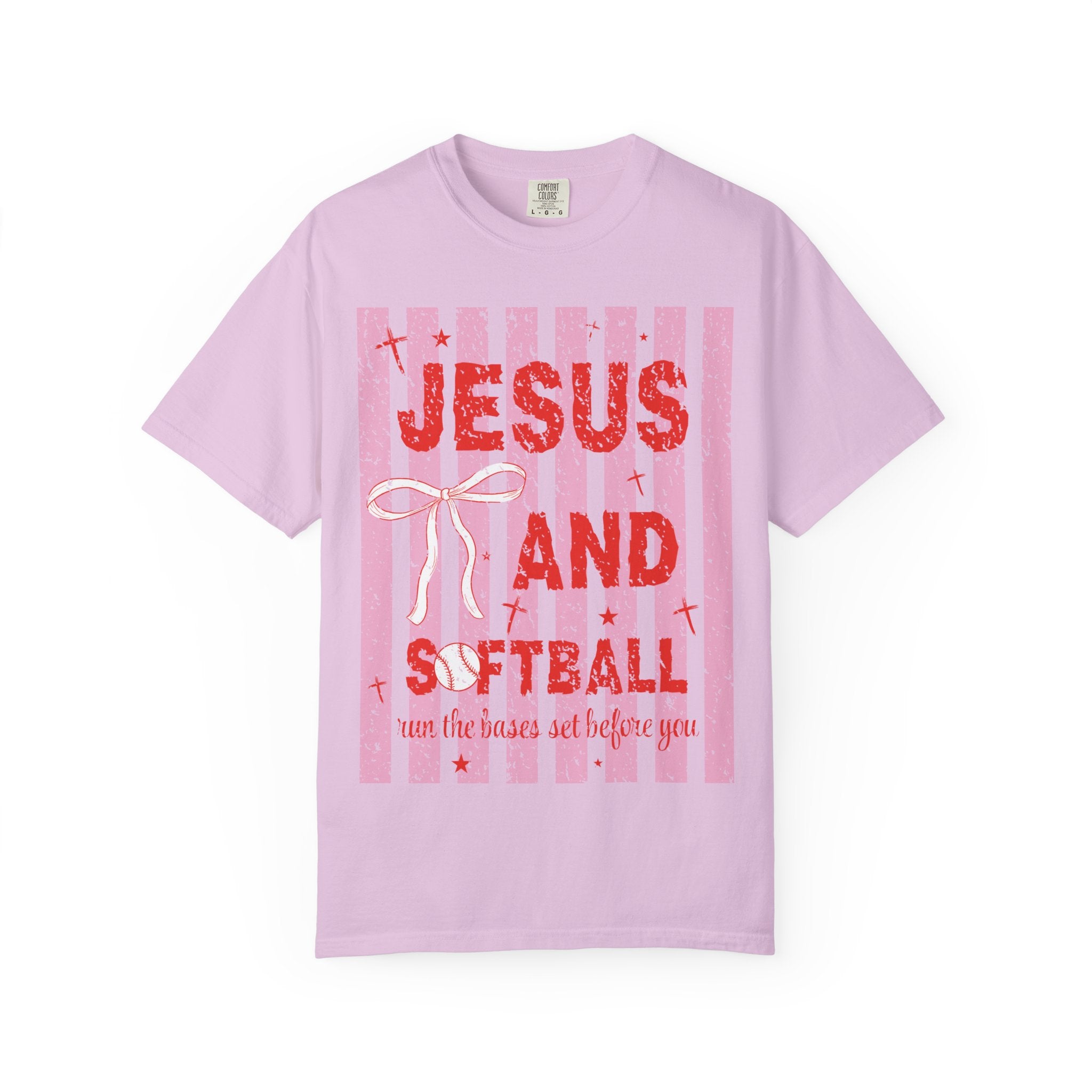 Jesus and Softball Graphic T-shirt
