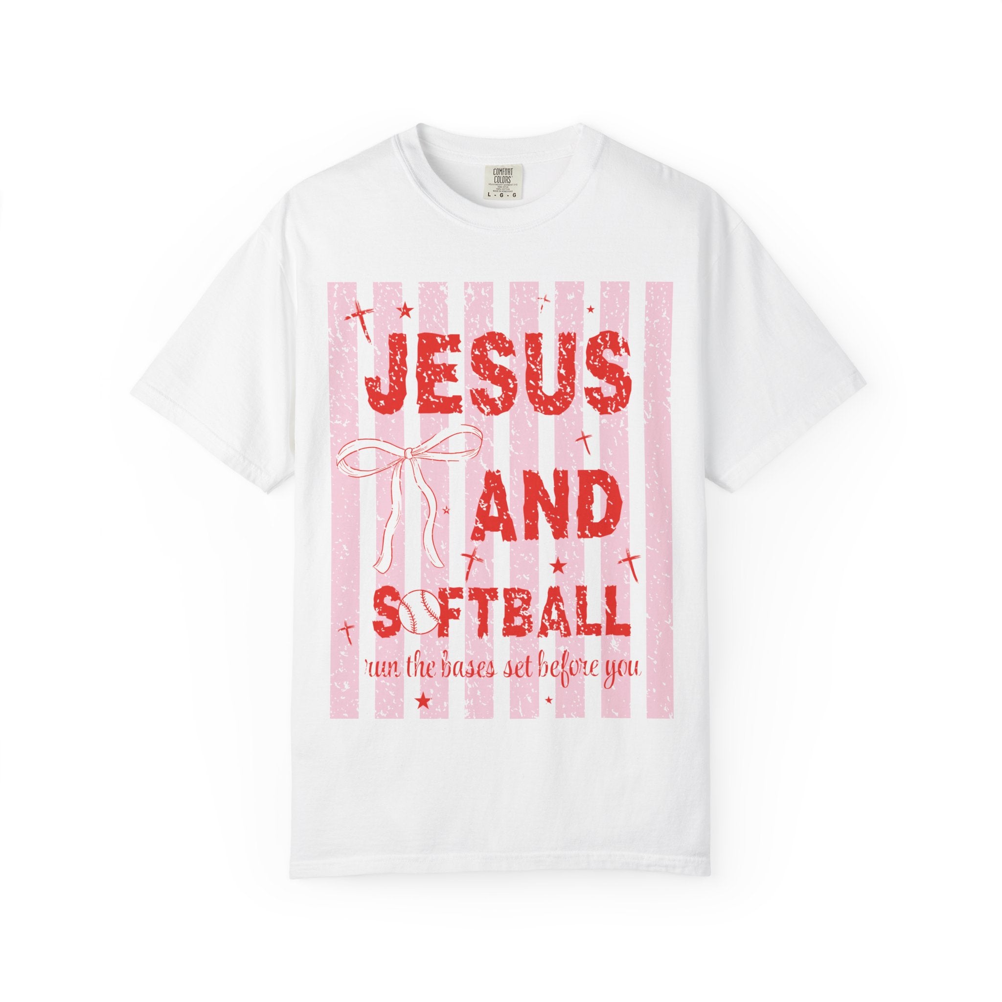 Jesus and Softball Graphic T-shirt