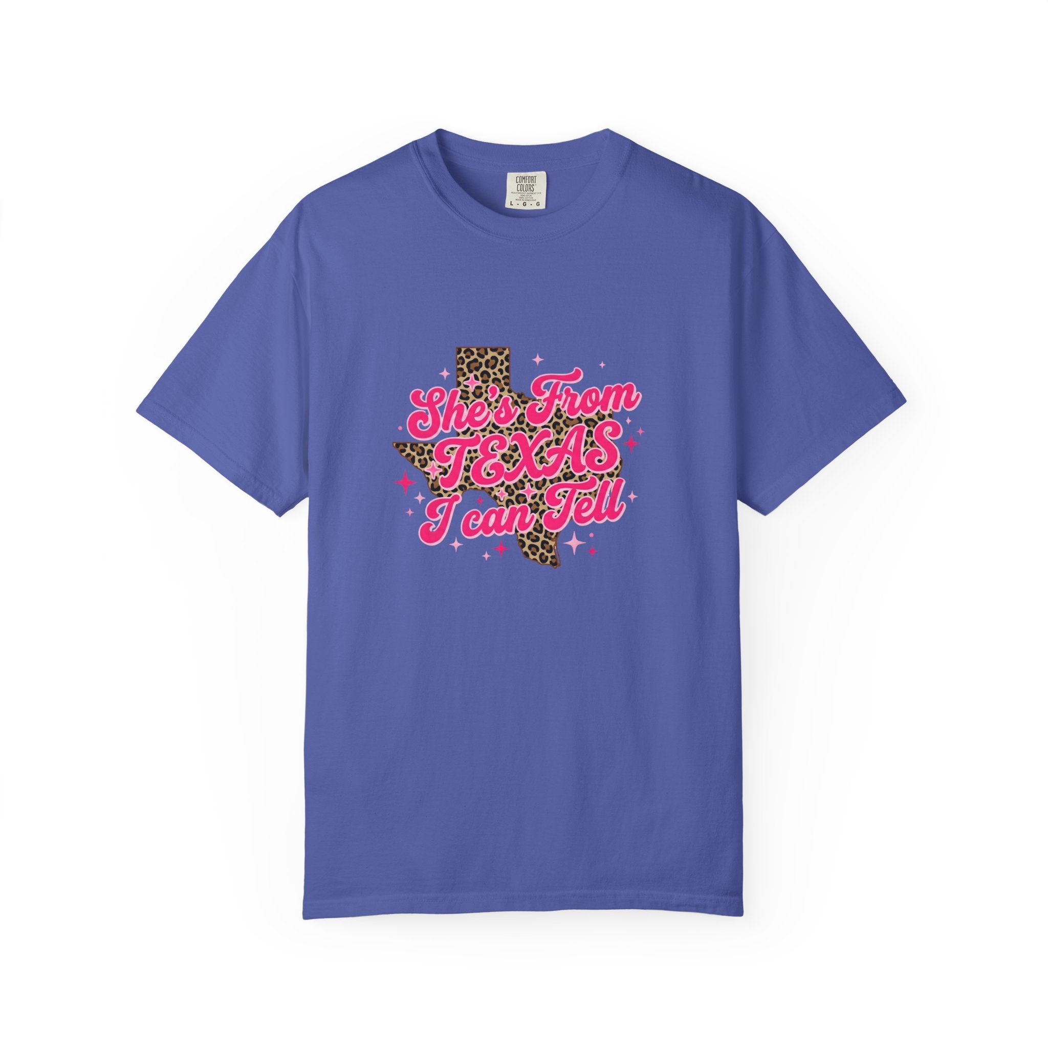 She's From Texas I Can Tell Leopard State Tee