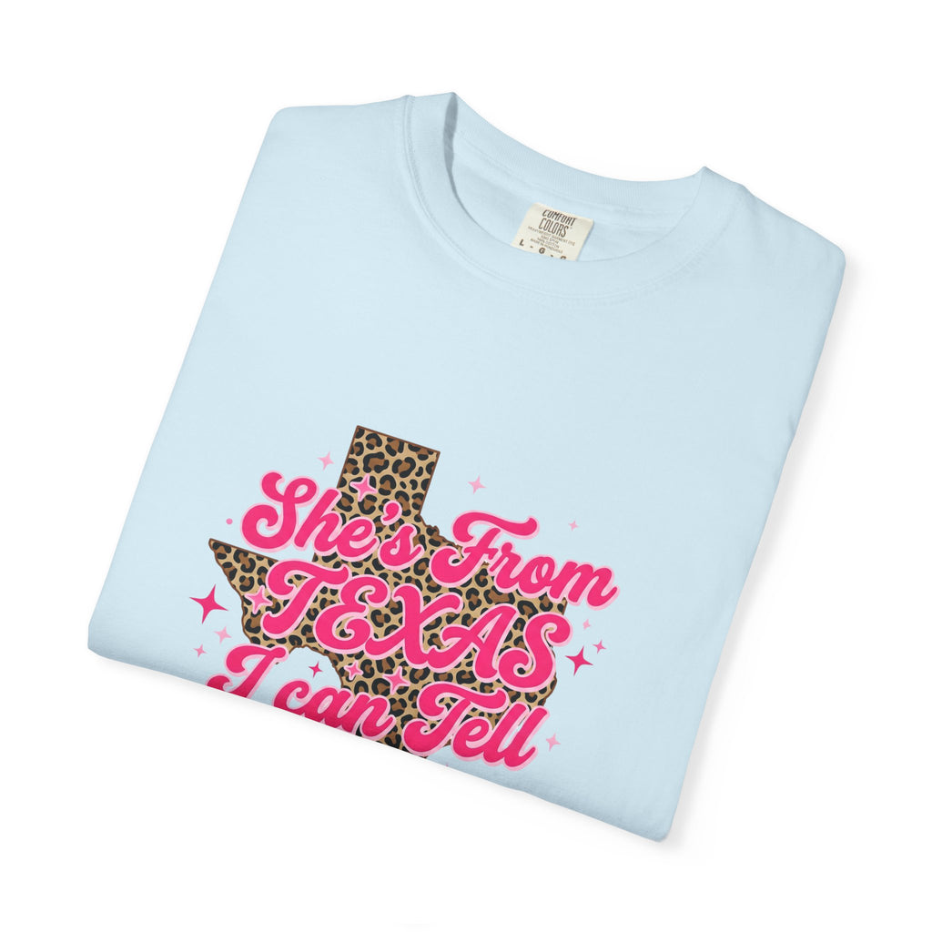 She's From Texas I Can Tell Leopard State Tee