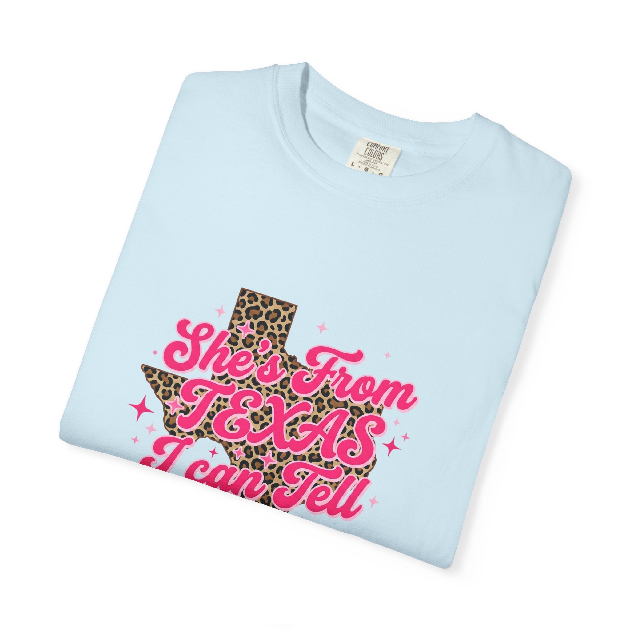 She's From Texas I Can Tell Leopard State Tee
