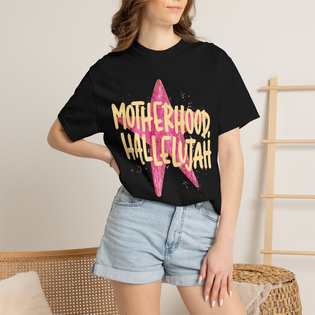 Motherhood Hallelujah T-Shirt — Inspirational Mom Graphic Tee
